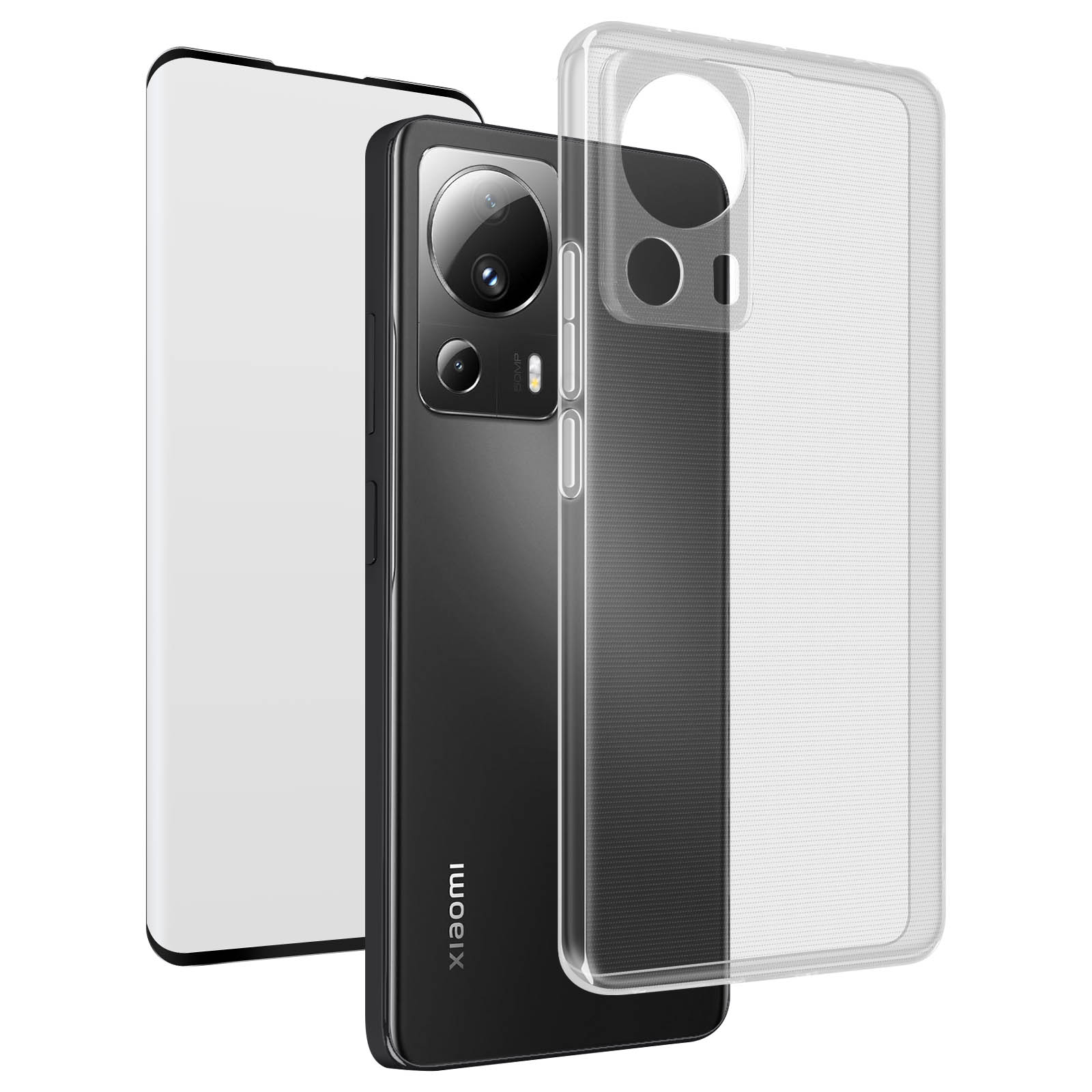 Housse Portefeuille Pour Xiaomi 13 Lite 5G - Coque Avec Verre Trempé Incluse, Neuve