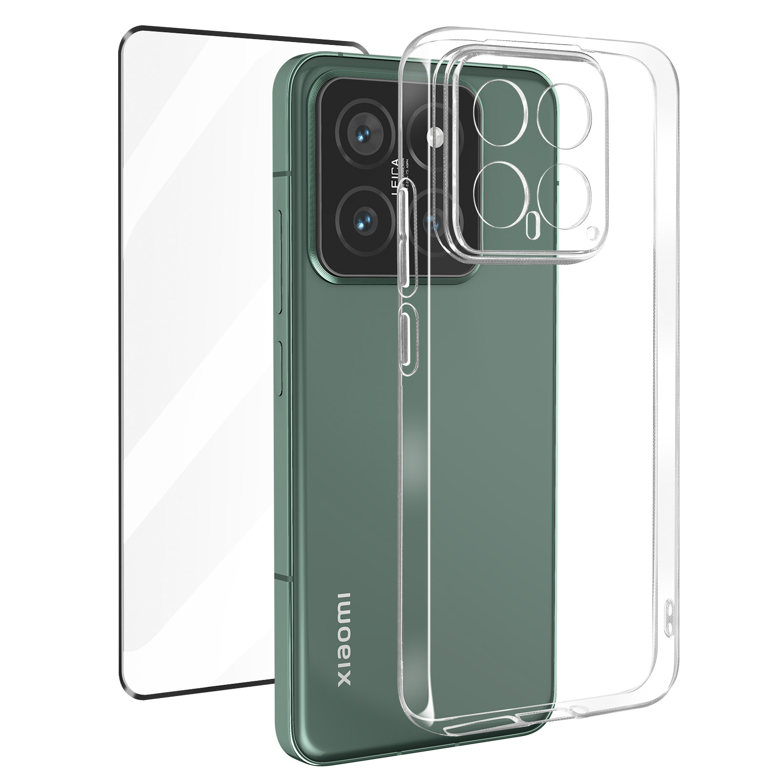 JIAFEI Custodia Per Xiaomi Poco X5 Pro – Vetro Temperato Sfumato + TPU Morbido, Cover Colorata - 2