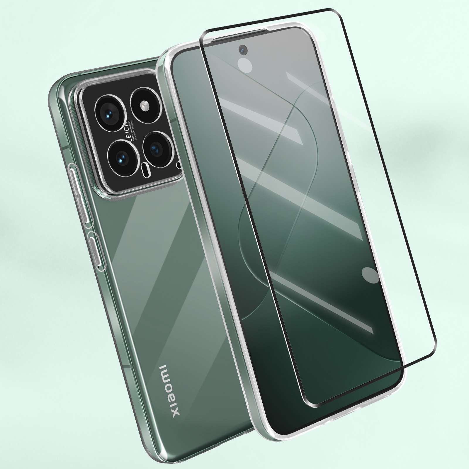 COVER TRASPARENTE + PELLICOLA VETRO TEMPERATO Per XIAOMI 12T PRO