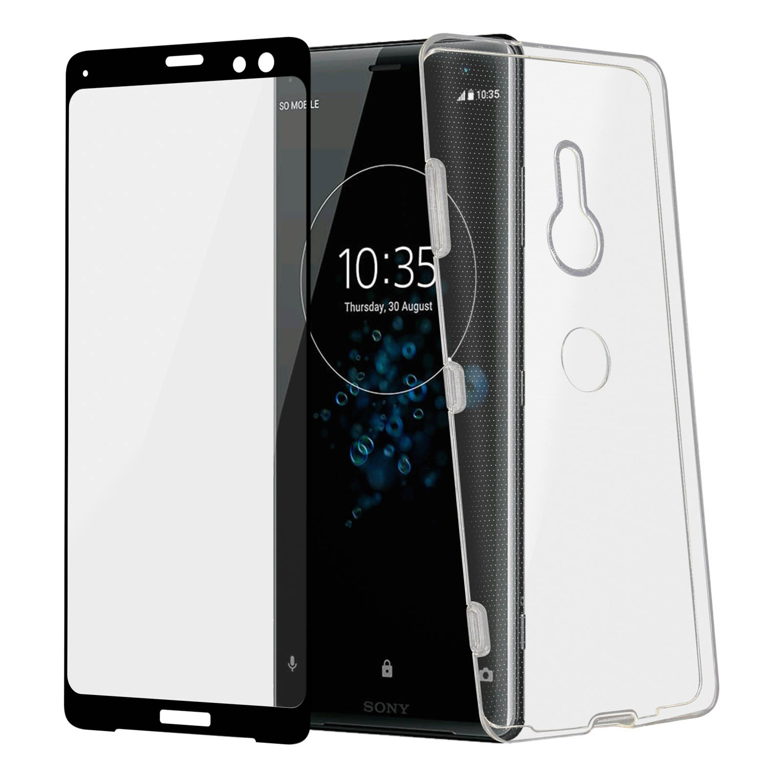 2 pezzi di vetro temperato premium per Sony Xperia Xz1 Xz2 Xz3 Xz4 Xz