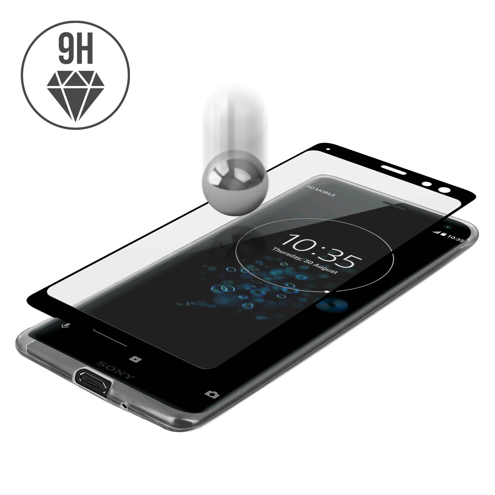 Per Sony Xperia XZ3 DUAL SIM Pellicola salvaschermo 9H Pellicola