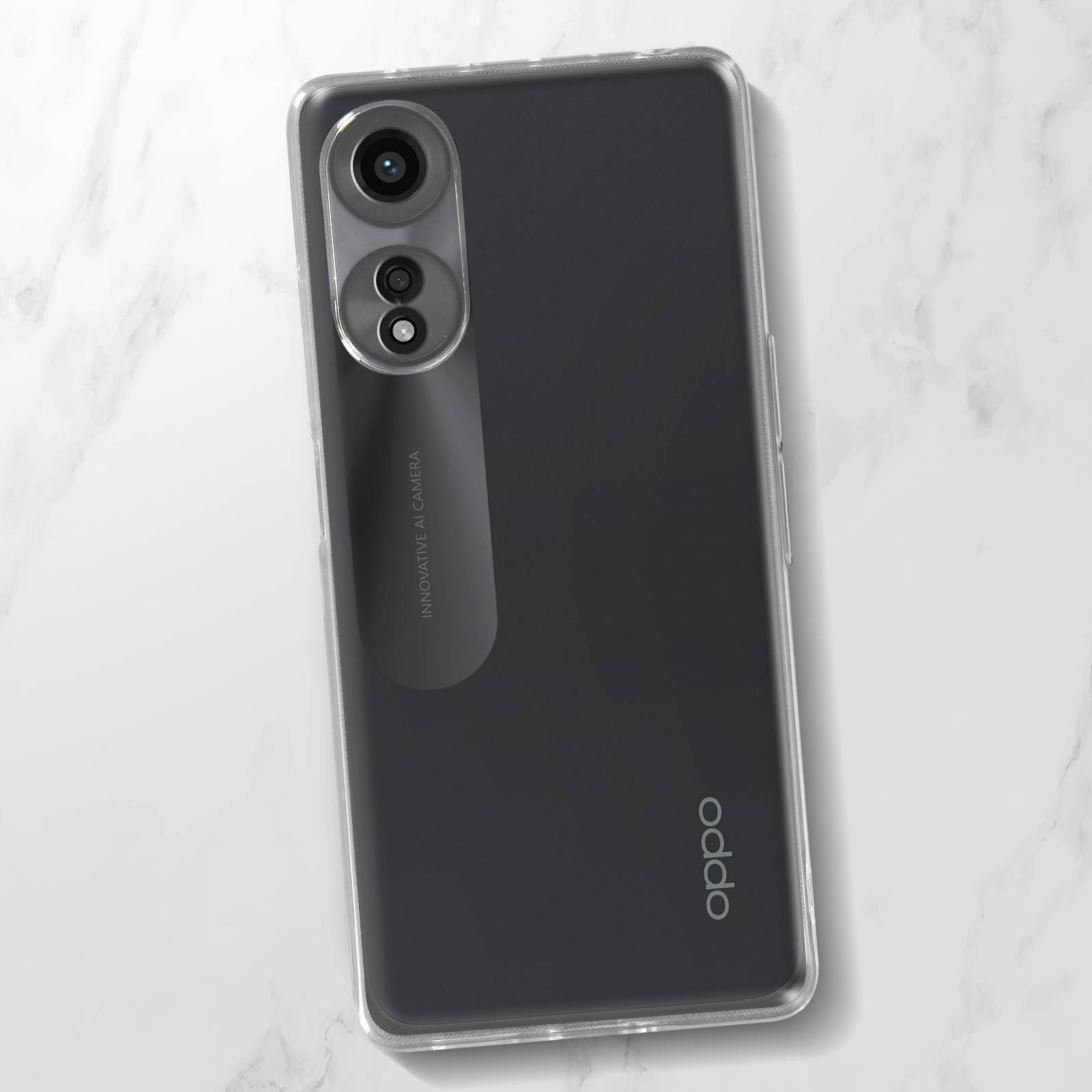 Cover E Vetro Temperato Per OPPO A77 5G - Custodia Morbida TPU Trasparente Ultra Sottile, Antiurto E Antigraffio - 3 Pezzi Di Pellicola Inclusi