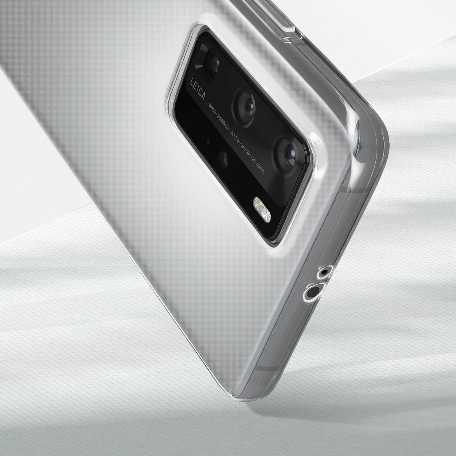 Kit Protection Complet Pour Huawei P40 - Verre Trempé + Coque Silicone Transparente Antichoc