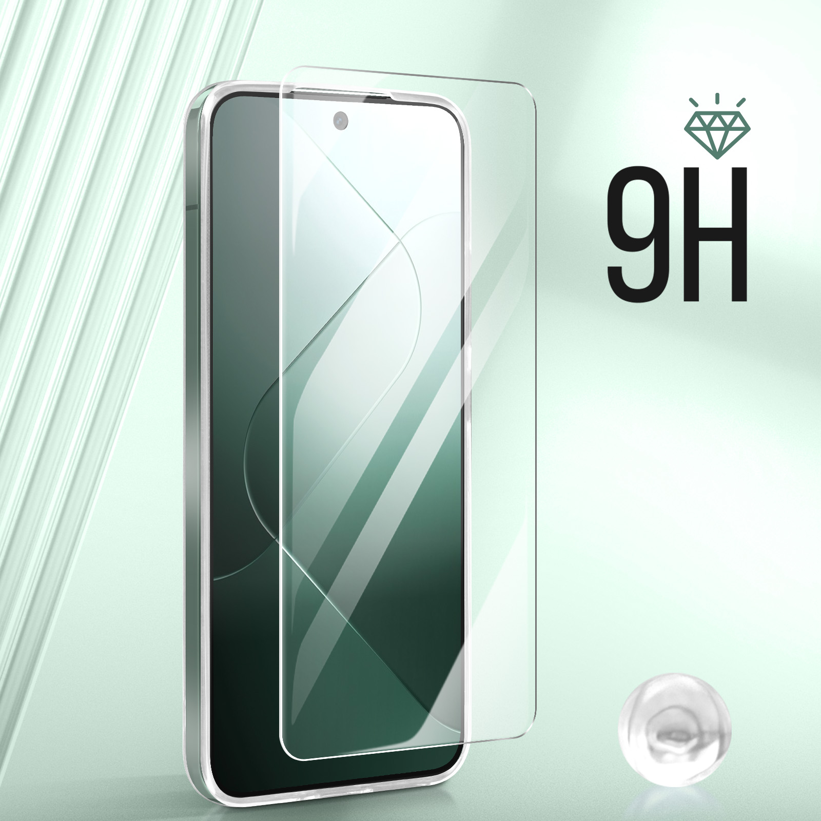 PELLICOLA VETRO TEMPERATO CURVO PER XIAOMI 14 PRO PROTEZIONE TOTALE 3D 5D 9D LCD