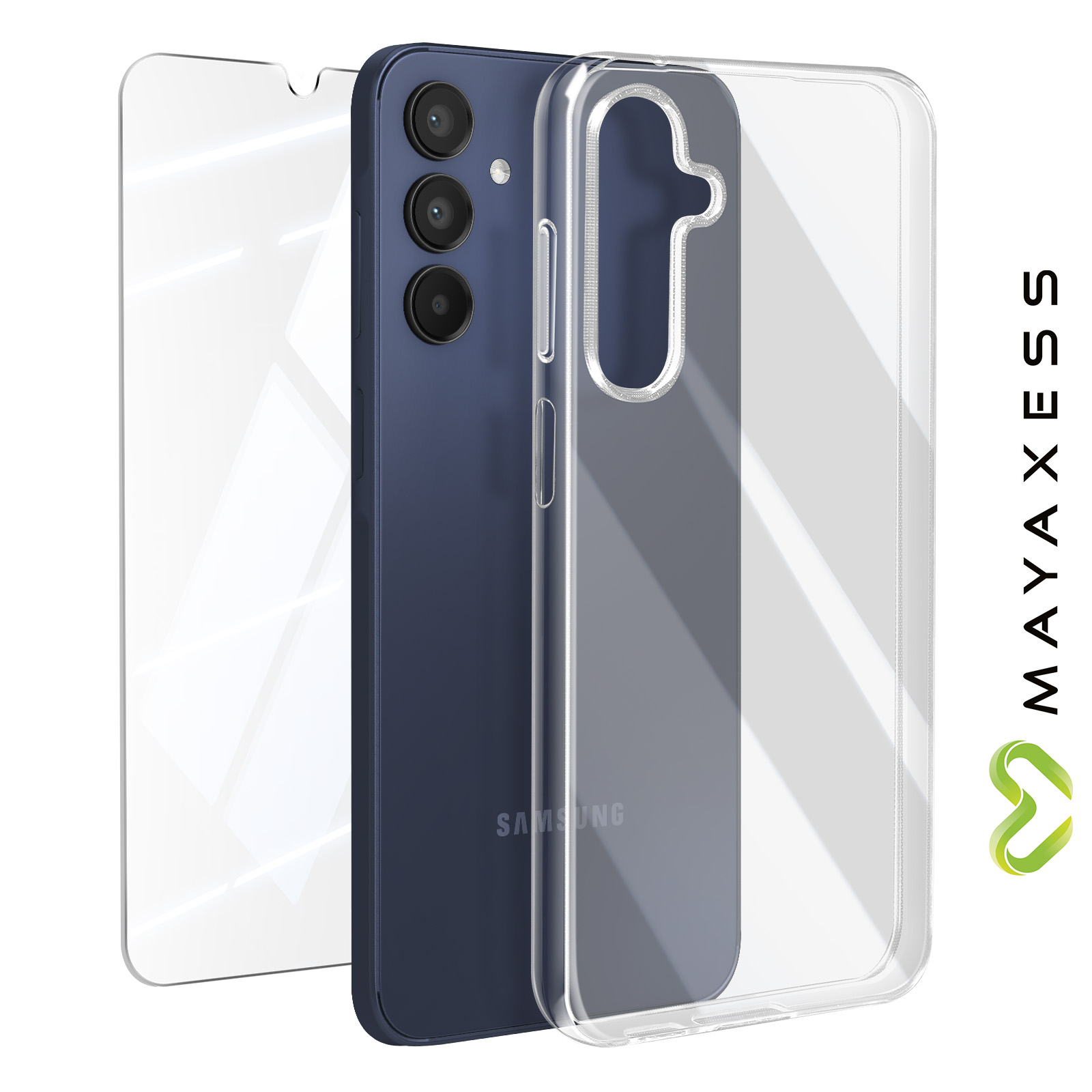 BUNAL Custodia per Umidigi A15C (6.70) + Vetro Temperato, Cover