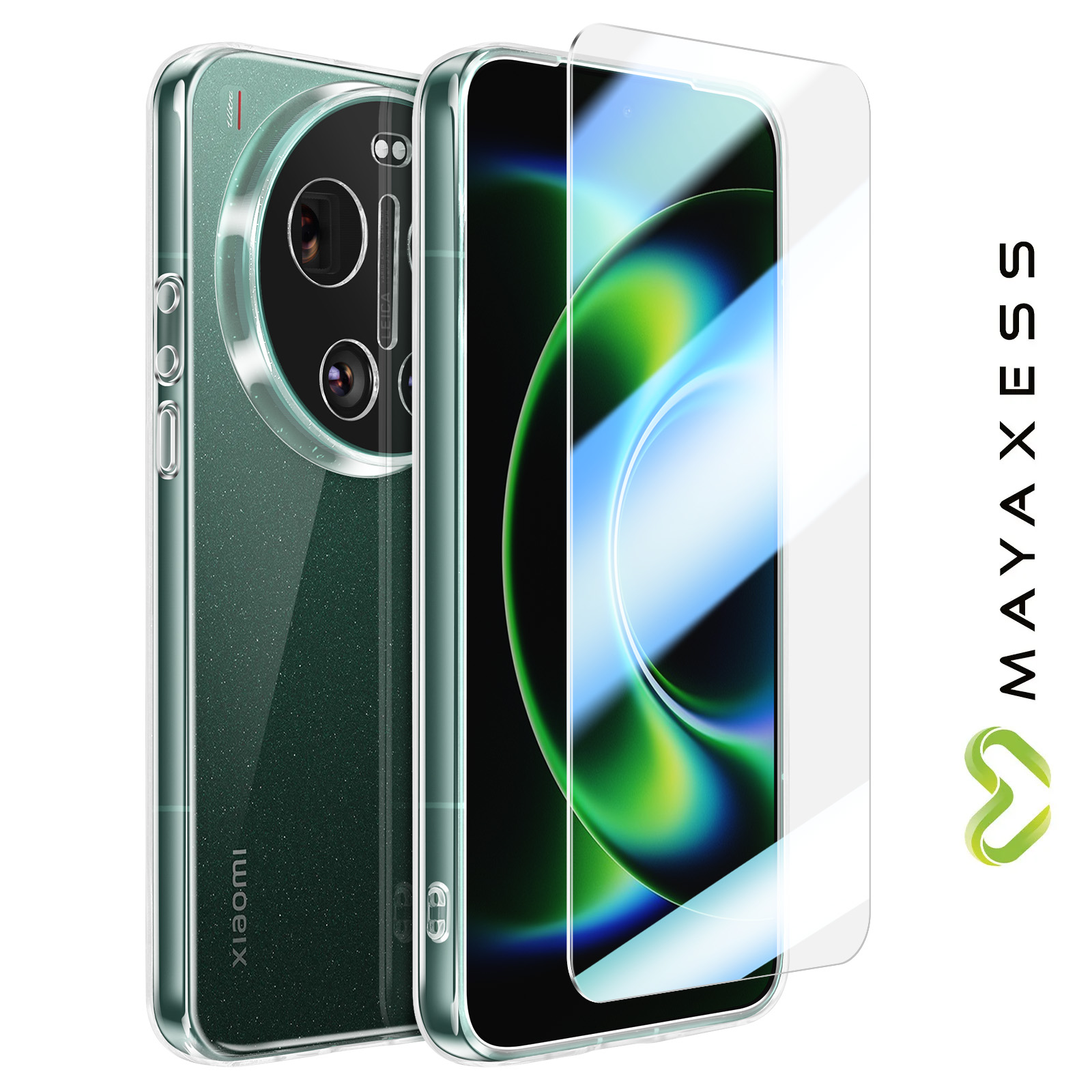 Set Protezione Completo Per Brondi Amico Smartphone XS: 2 Vetri Temperati 9H + Custodia TPU Antiurto
