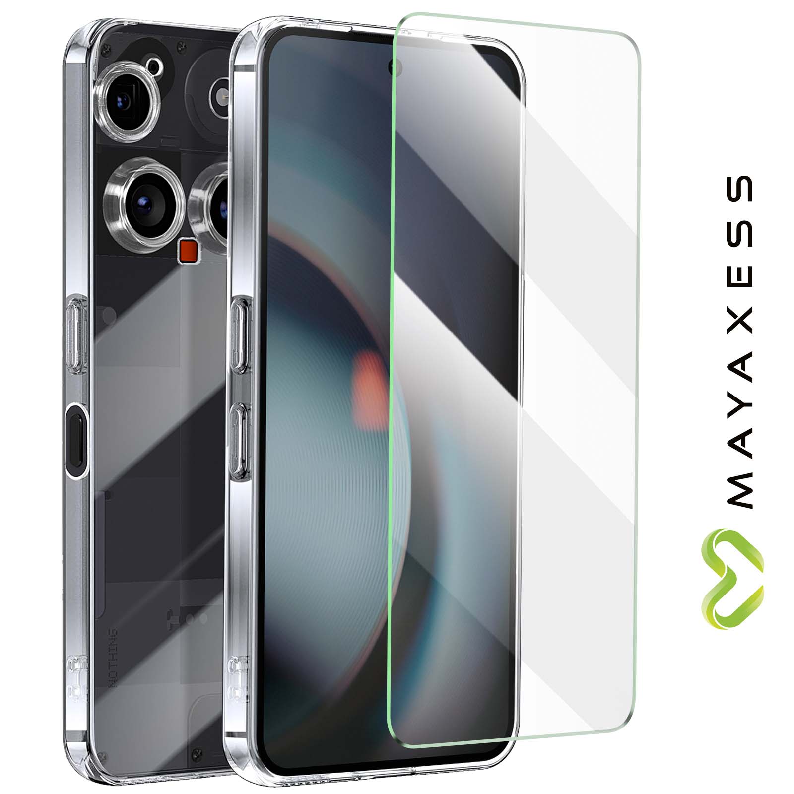 Coque + Verre Trempé Pour Nothing Phone (3) 5G - Silicone Gel Fin, Marque Htdmobiles, Neuf