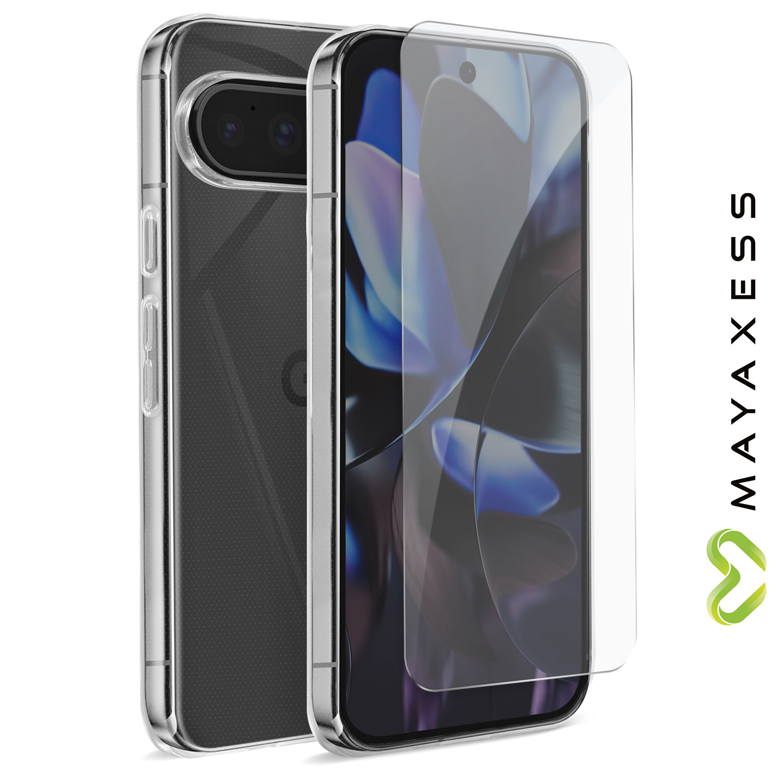 Custodia Per Google Pixel 9 E 9 Pro Con Protezione Fotocamera Scorrevole, Anello Magnetico, Supporto Integrato E Pellicola In Vetro Temperato Inclusa