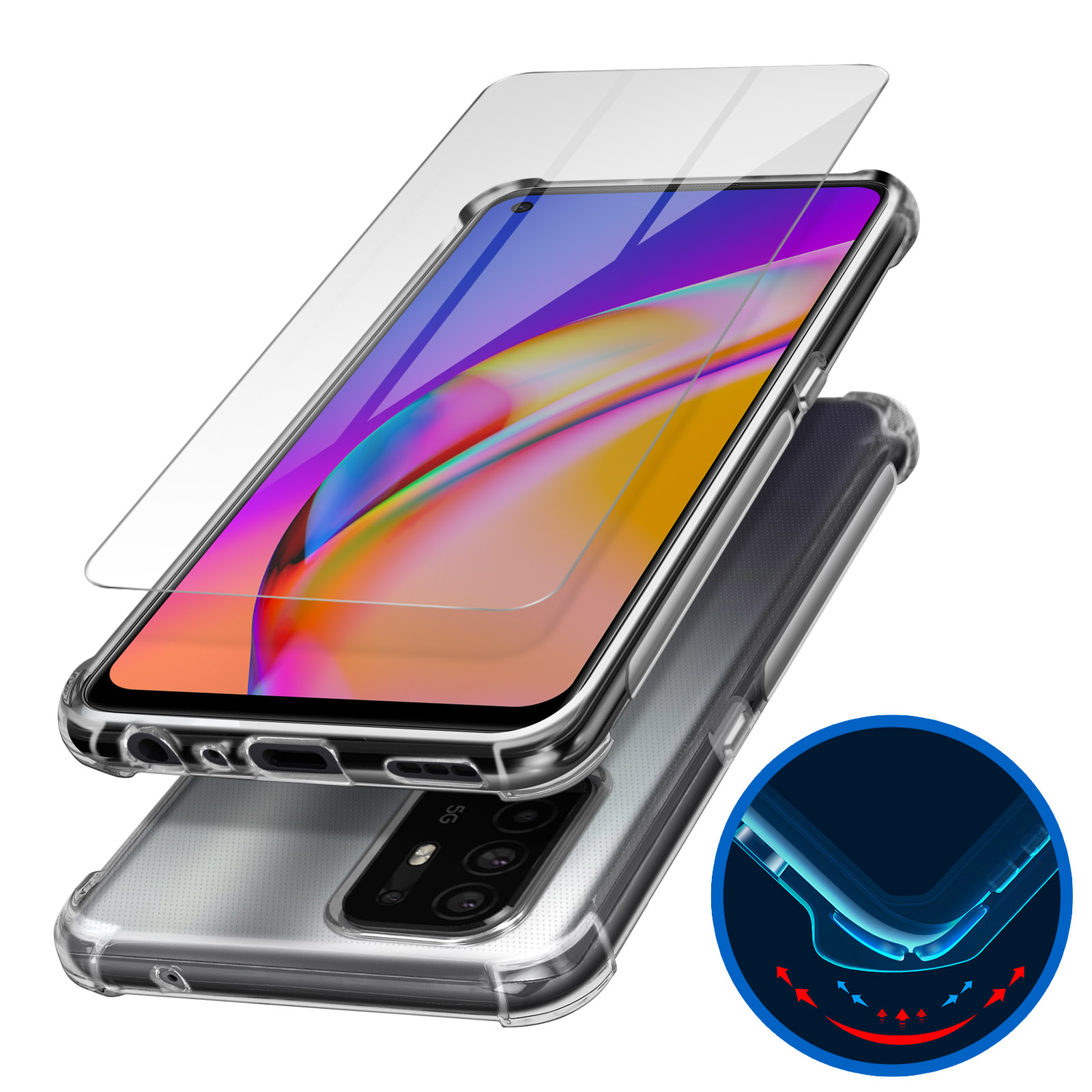 Coque Souple En Silicone Pour Oppo A94 5G - Marque Kwmobile, Référence KWM000015XY014C, Neuf