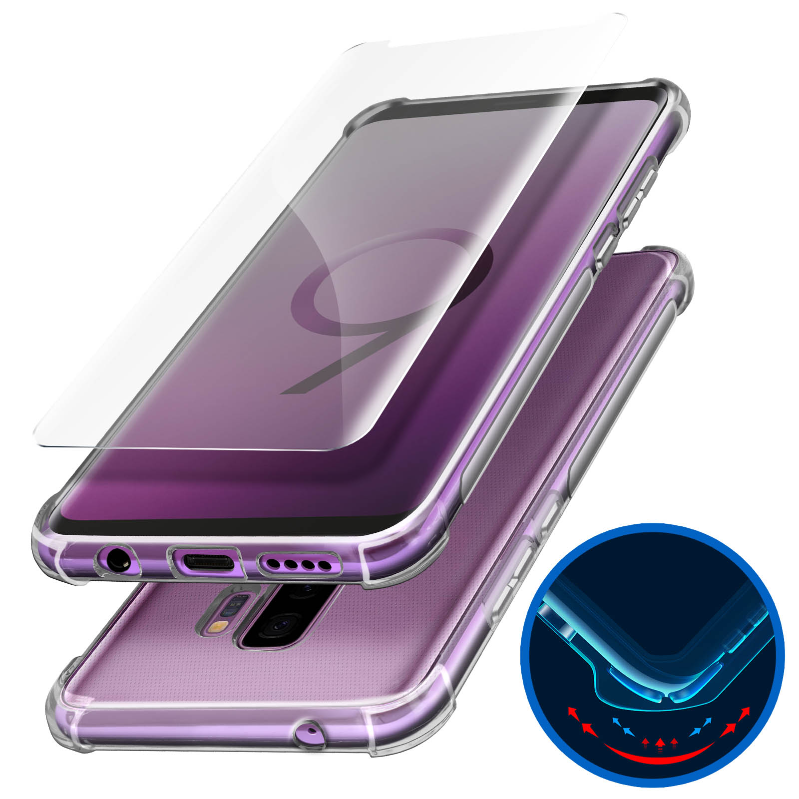 Anteprima: Skin-a Pellicola In Vetro Temperato Total Body Star Glass Per Samsung Galaxy S9 Anteprima: Skin-a Pellicola In Vetro Temperato Total Body Star Glass Per Samsung Galaxy S9