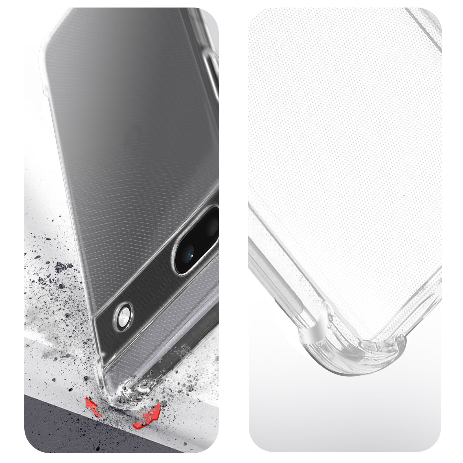 XINNI Cover per Google Pixel 6a, Protezione Schermo Integrata 360 Gradi Antiurto Custodia, Rugged Doppia Faccia Bumper Trasparente Full Guscio Fronte Retro Case, Cristallo