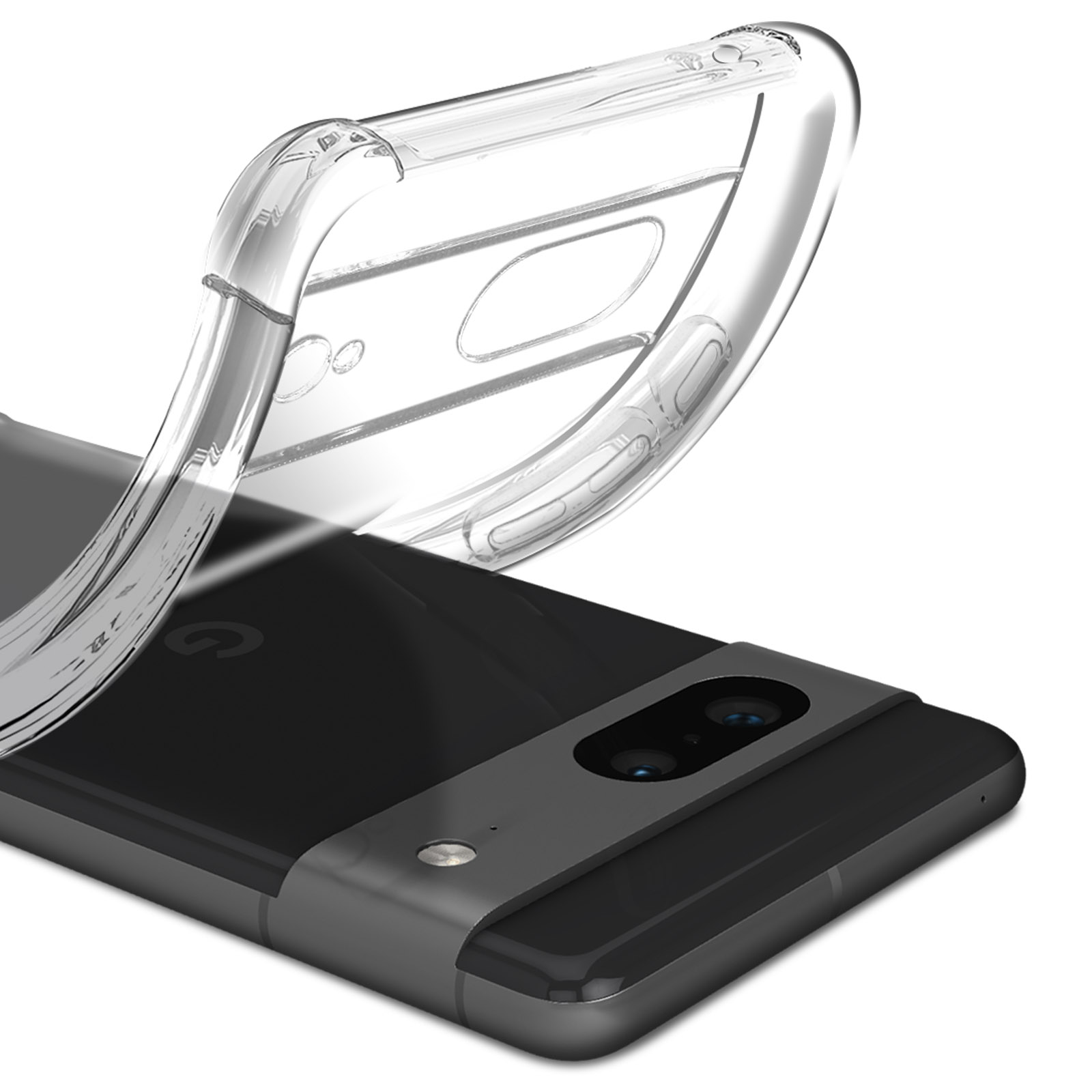 Coque Google Pixel 7 Carbone Avec Verre Trempé 360° - Protection Complète