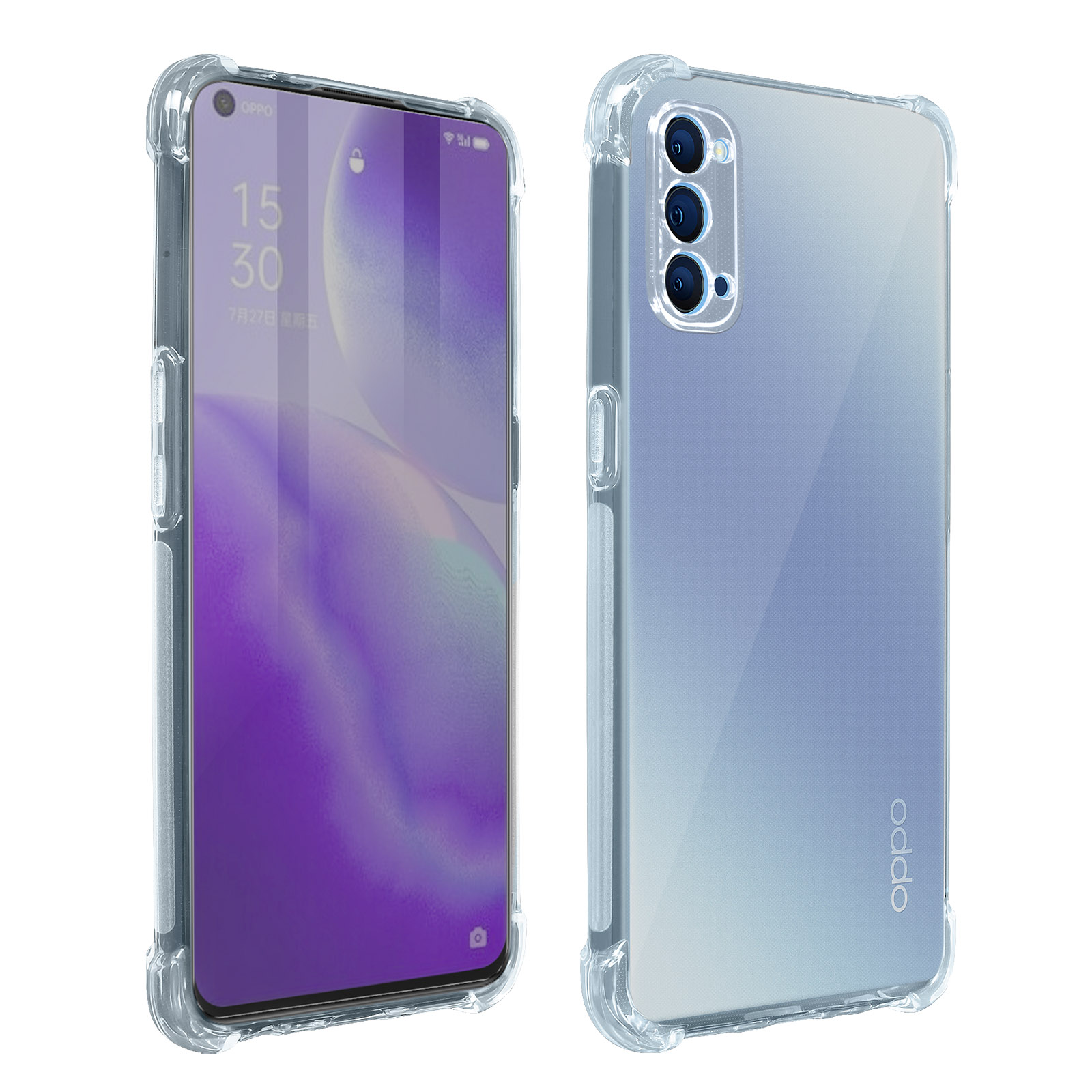 Nvskvd Pellicola Protettiva In Idrogel Per Oppo Find X3 Lite, 3 Pezzi Trasparente HD Morbida TPU Pellicola Protettiva Per Display ID Impronte - Foto 4