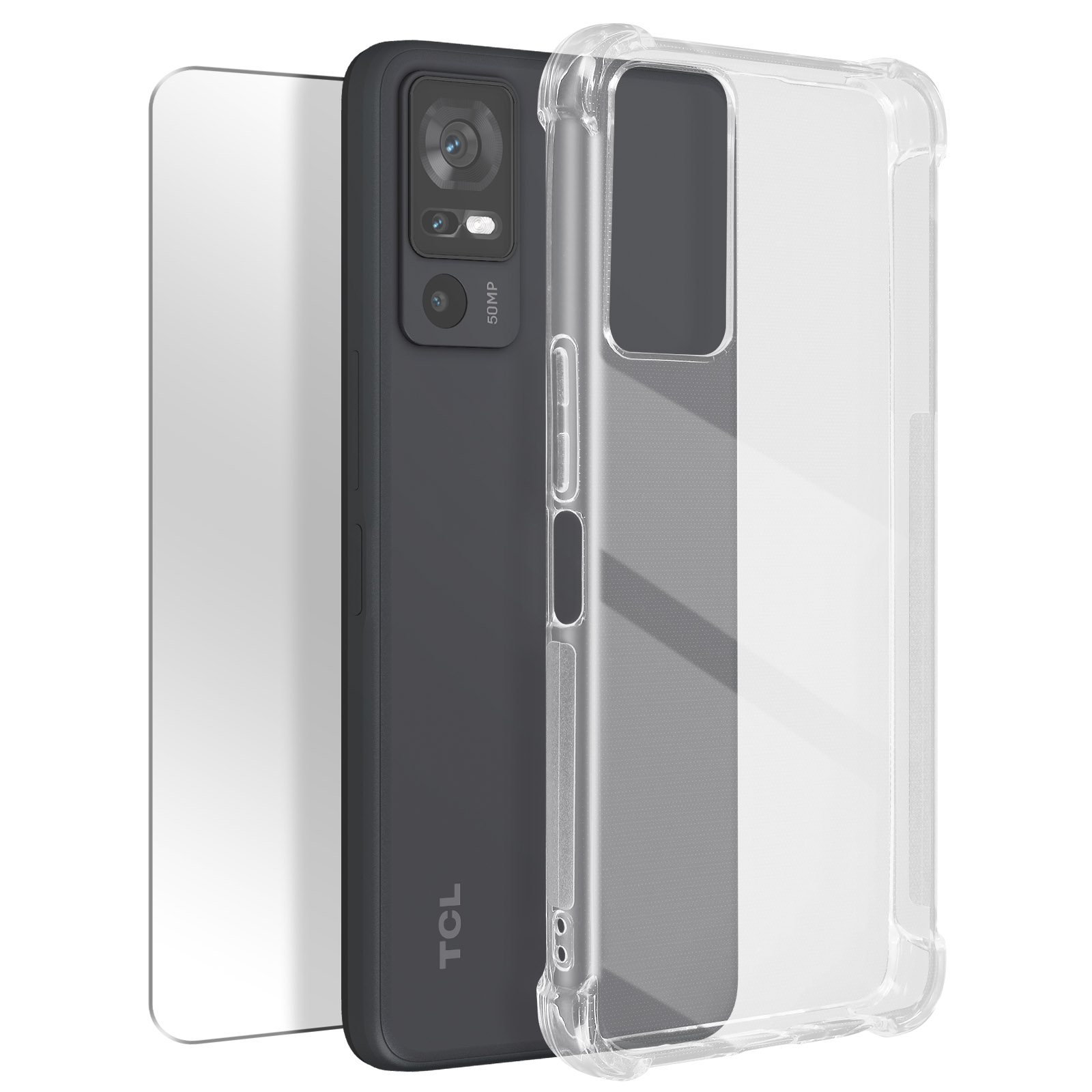 Cover Custodia Silicone Trasparente Per TCL 40 NxtPaper 4G, Morbida E Leggera