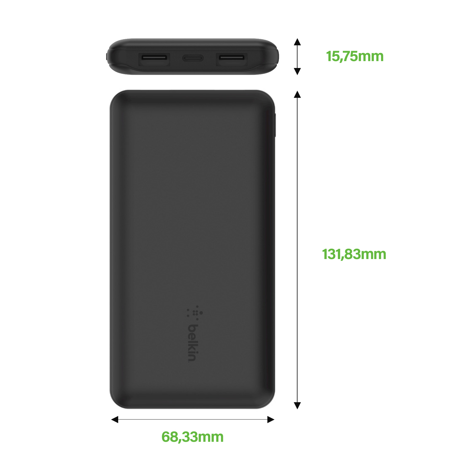 Batterie externe BELKIN 10000 mAh 15W MagSafe avec support