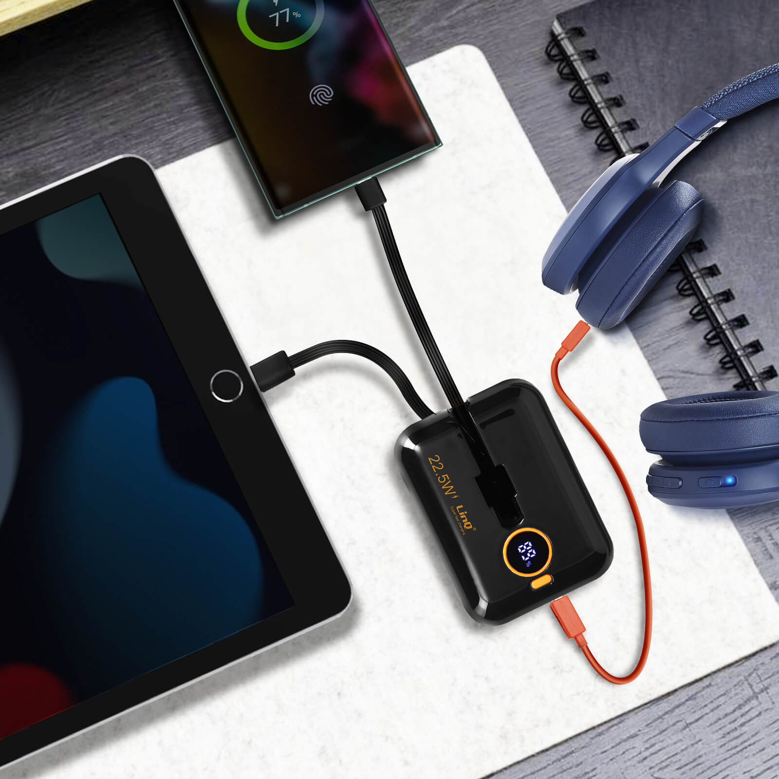 Power Bank Super Veloce Da 22,5W 10000mAh Uscite E Ingressi USB C - Foto 4