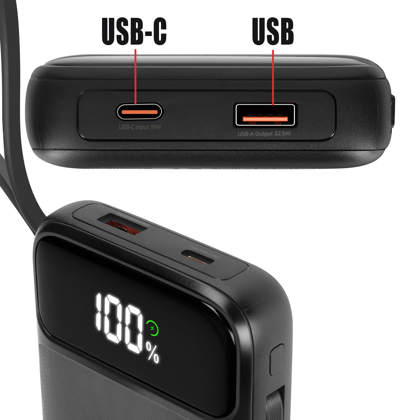 Swissten Batterie Externe 20000mAh pour Laptop et MacBook USB-C 100W Gris prix Maroc