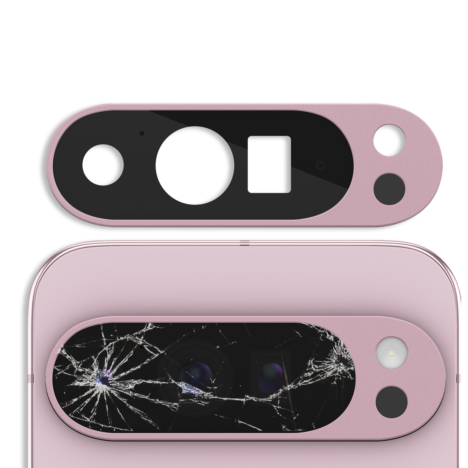 MMOBIEL Lentille De Rechange Pour Appareil Photo Arrière Compatible Avec Google Pixel 9 Pro XL – Adhésif Pré-installé, Pince à épiler Et Chiffon