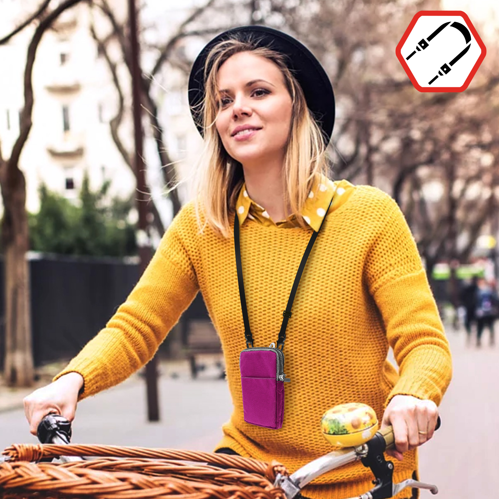 Étui Ceinture Smartphone Avec Mousqueton Et 2 Poches - Avizar, Pratique Et Léger