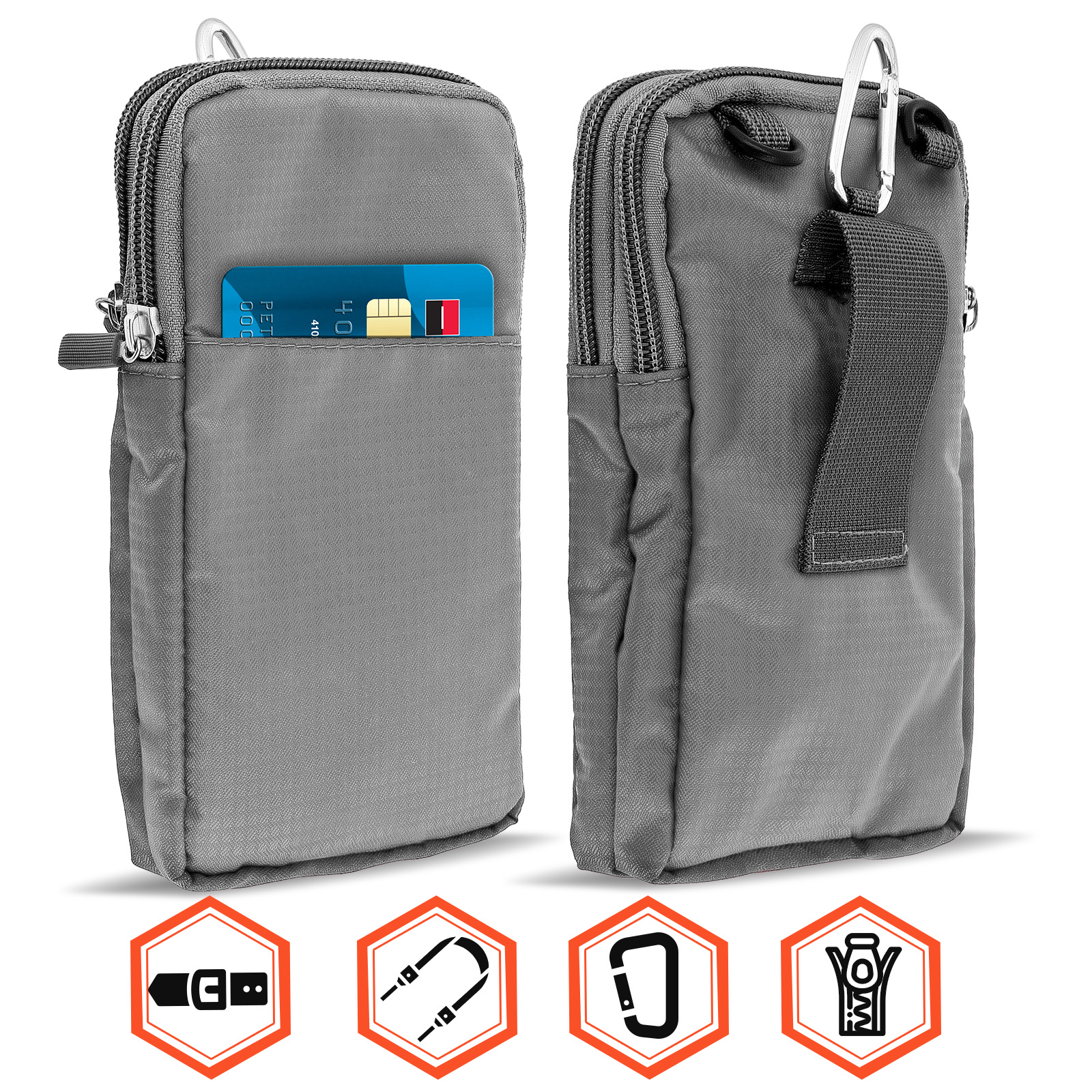Pochette En Cuir Nappa FitBAG Pour Sony Xperia XZ2 Compact - Protection Et Nettoyage écran, Fabriqué En Allemagne