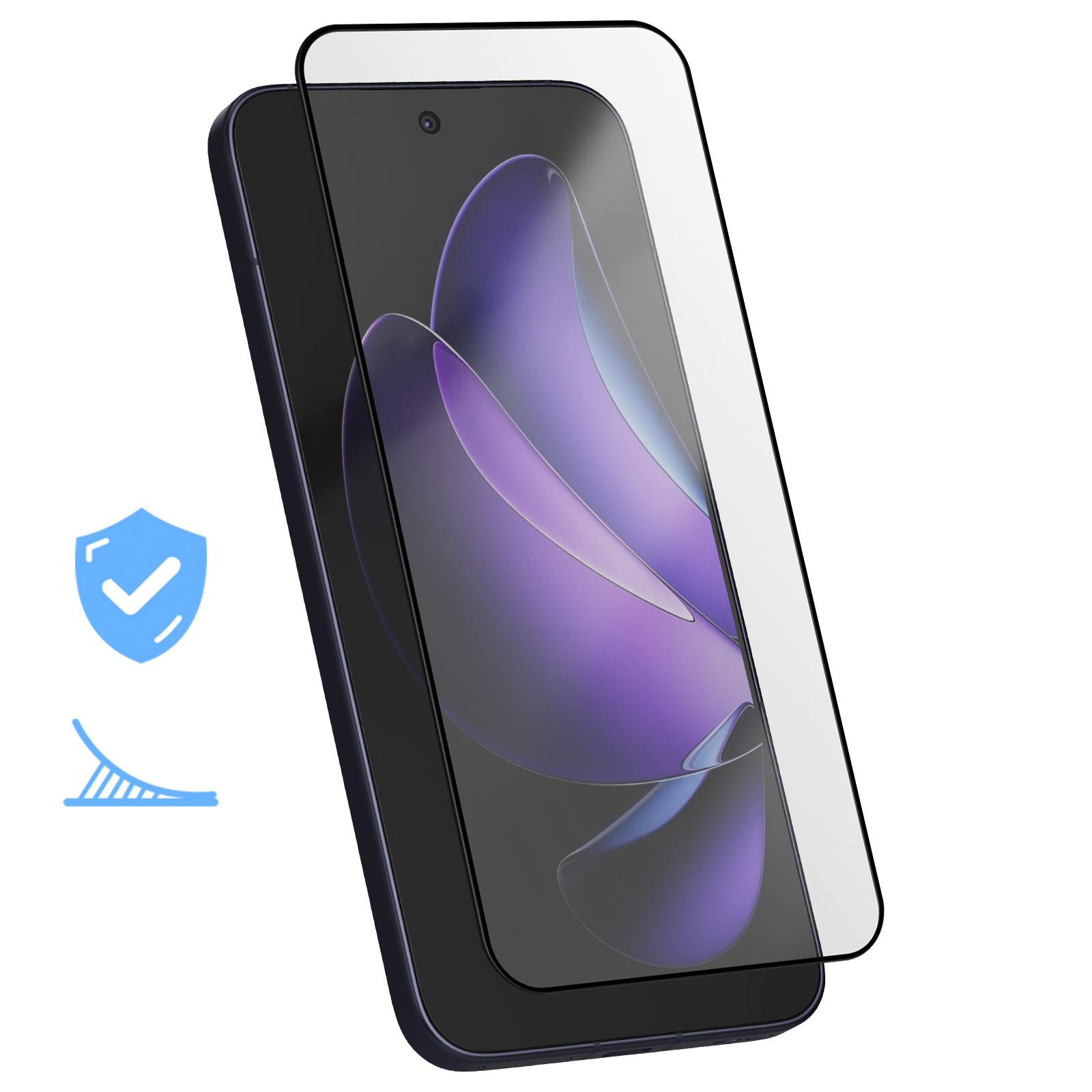 Protection écran Verre Hybride AtFoliX Pour Oppo A57 2016 – Résistance 9H, Anti-rayures