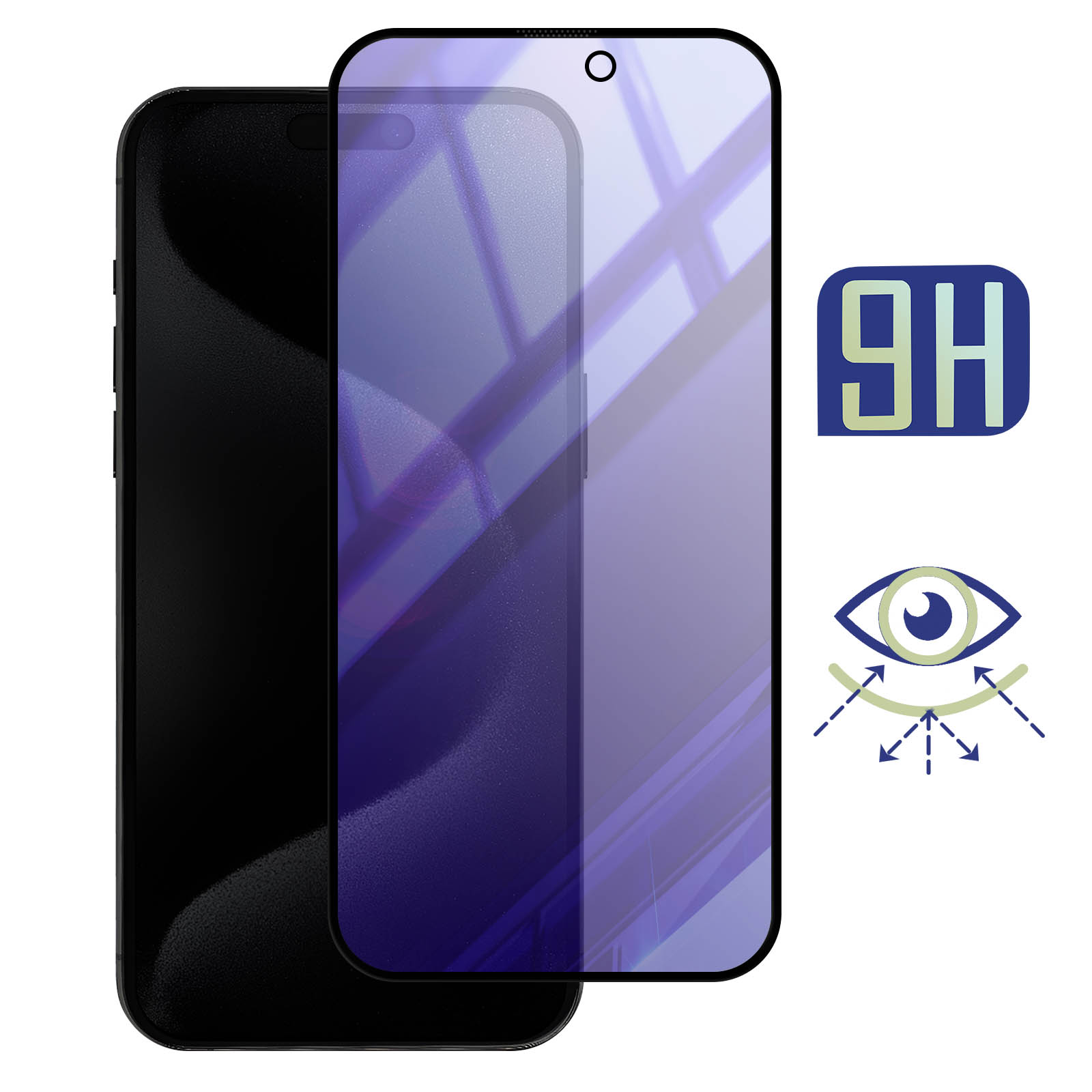 MiRowy Protezione Fotocamera In Vetro Temperato Con Telaio Metallico Per IPhone 15 / 15 Plus – Nero, Durezza 9H - 3