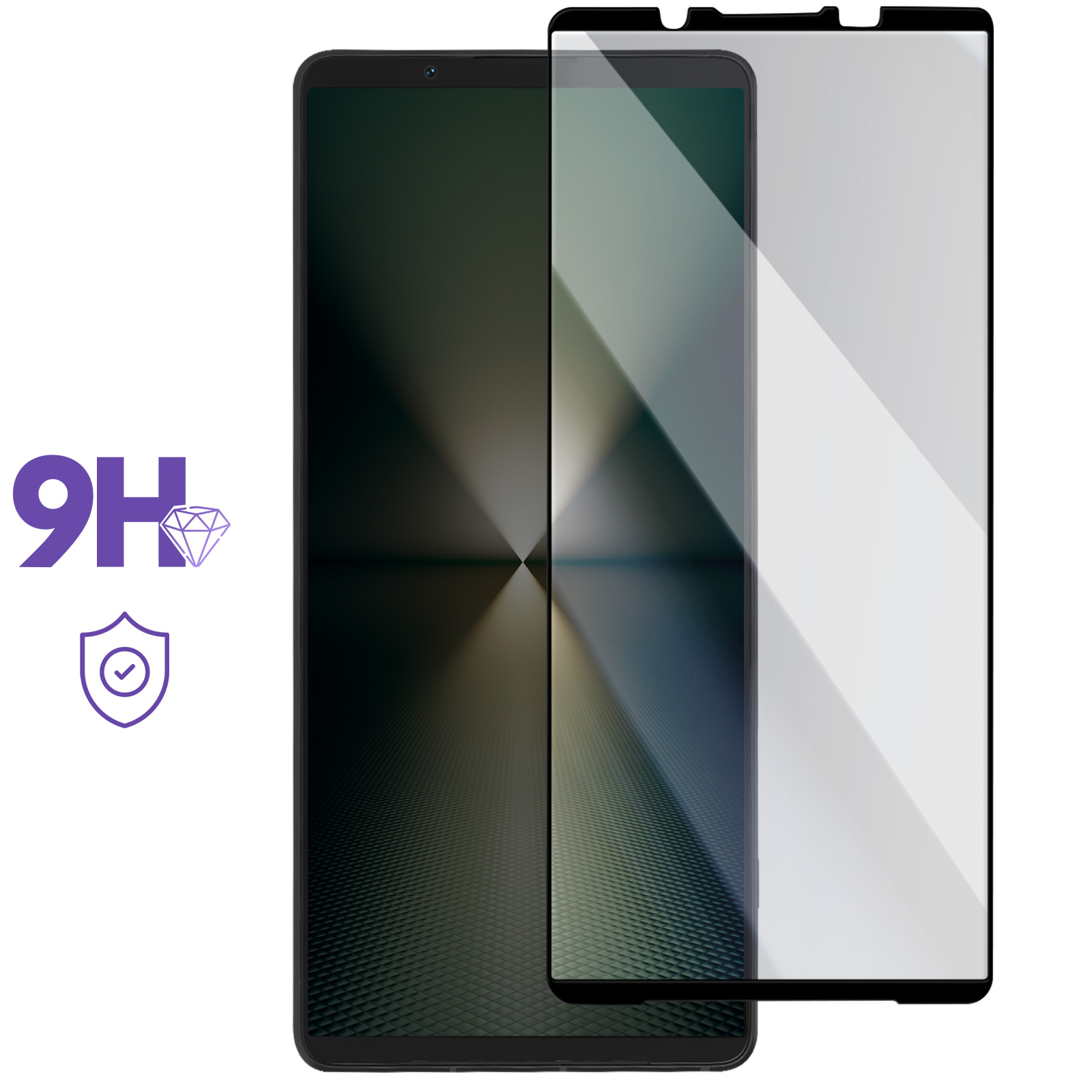 Upscreen Hybrid Glass Pellicola Protettiva Per Sony Xperia 1 II – Vetro Temperato 9H Antigraffio – Made In Germany