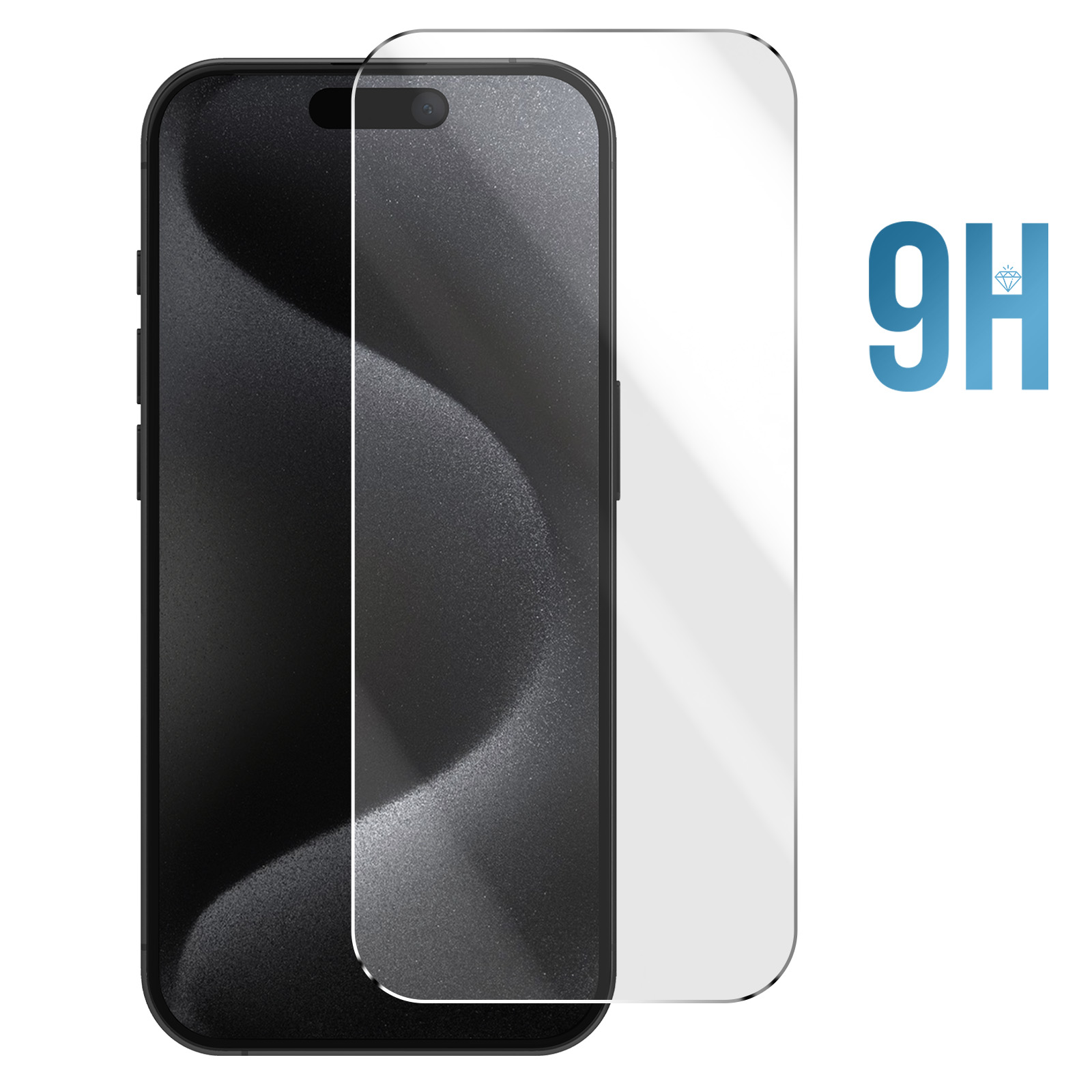 MRGLAS [4 pezzi] Pellicola protettiva in vetro temperato per iPhone 16 Pro Max, con installazione automatica e calibrazione automatica, vetro temperato 9H+, protezione militare, anti-impronte, HD