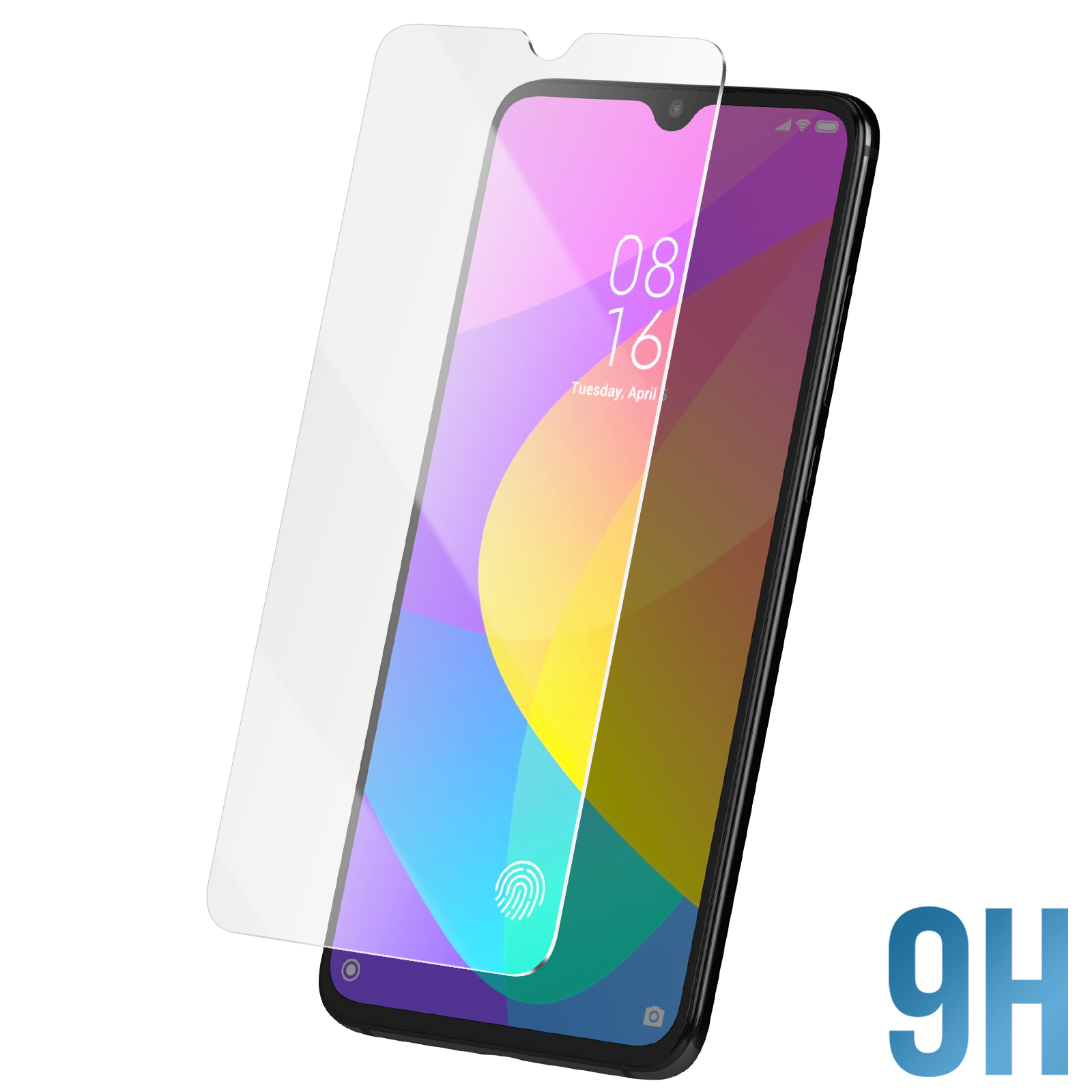 Cache Batterie + Vitre Arrière Pour Xiaomi Mi 9 Lite - Gris, Neuf