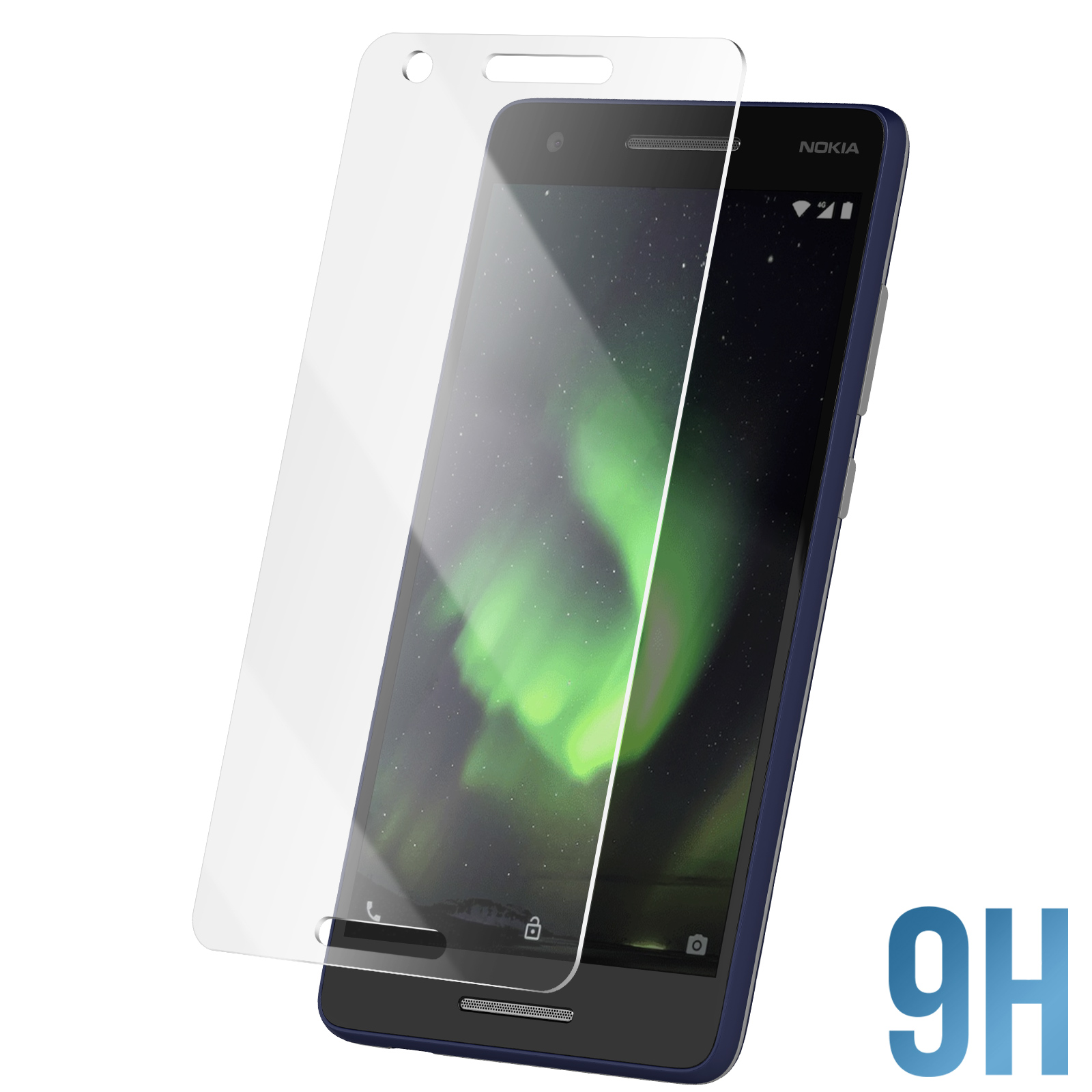 Gorilla Tech - Pellicola proteggi schermo per Nokia 5.1 in vetro temperato di alta qualità, compatibile con touch 3D e Face ID, facile installazione senza bolle, durezza 9H, antiriflesso, anti graffio