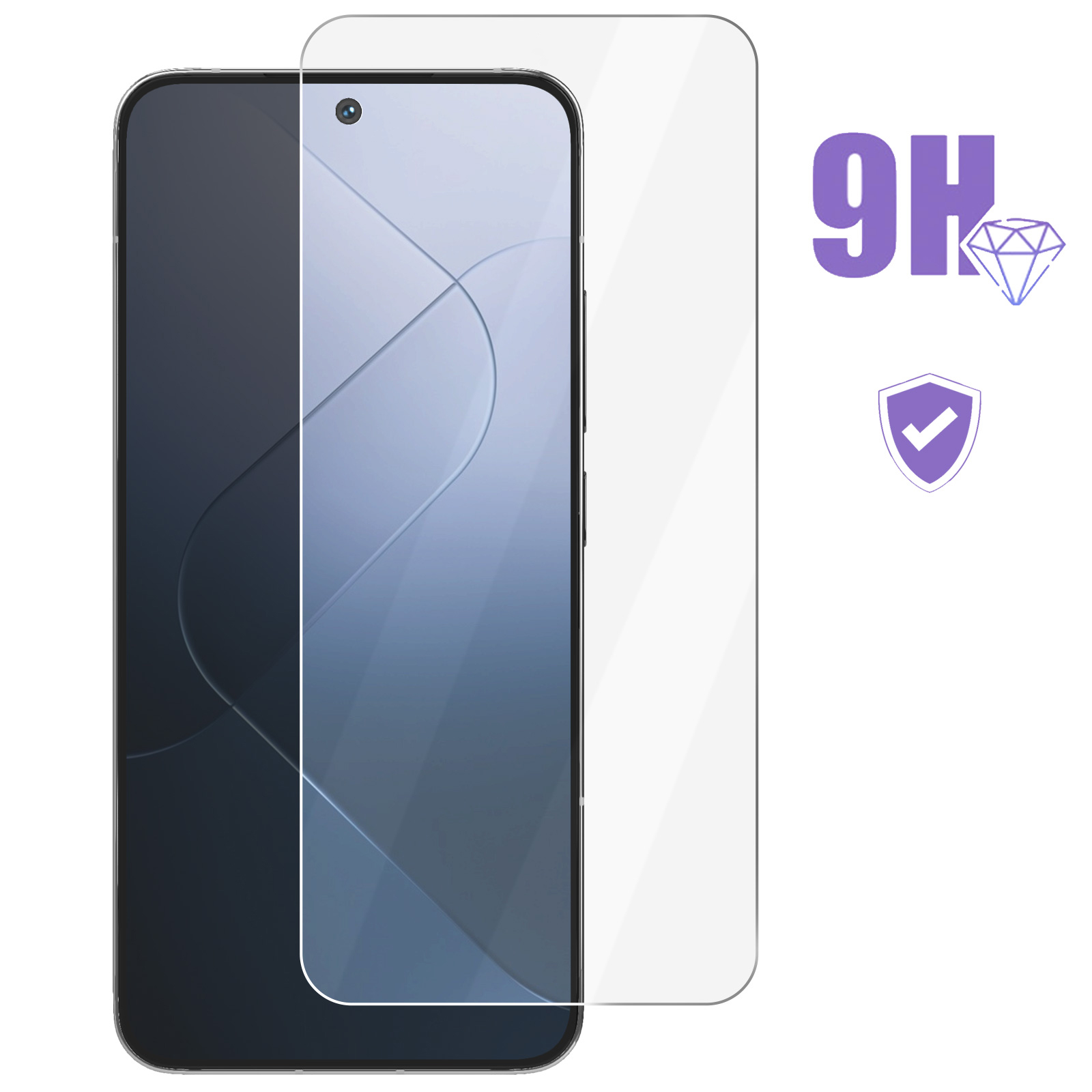 Kiokyrgm Protection Visuelle En Verre Blindé Pour Xiaomi 14T Pro, 1