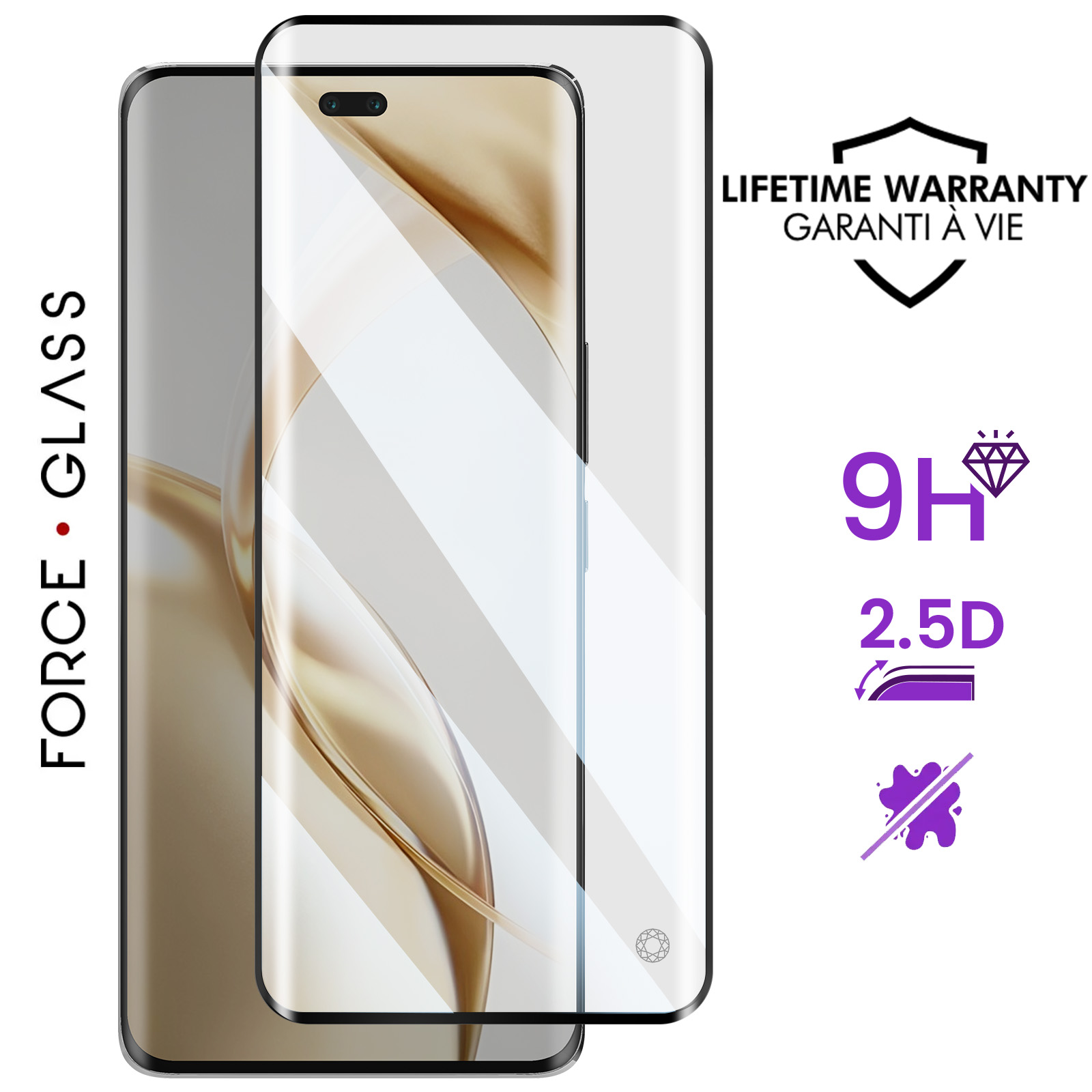 Pack De Films De Protection écran Pour Honor 8X Max - 2+2 Pièces, Transparent Brillant