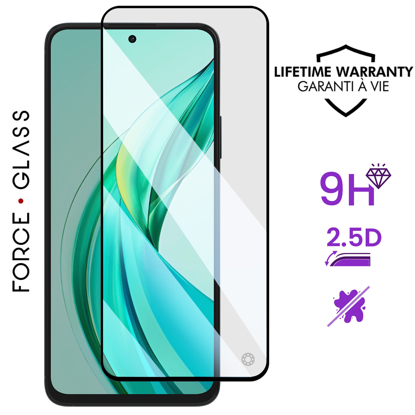 Protection écran Verre Trempé Bodyguard Pour Honor 90 5G – 2 Pièces – 9H, 0,33 Mm, Couverture 3D Complète