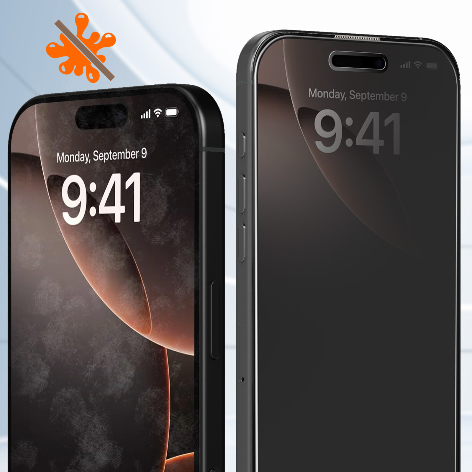 Opkiegrn 2 Pièces Verre Trempé Pour IPhone 16 Pro, [ Anti Espion ] [Dépoussiérage Automatique ] Angle De Confidentialité 28 Degrés Amélioré, Dureté 9H, Sans Bulles, Couverture Complète