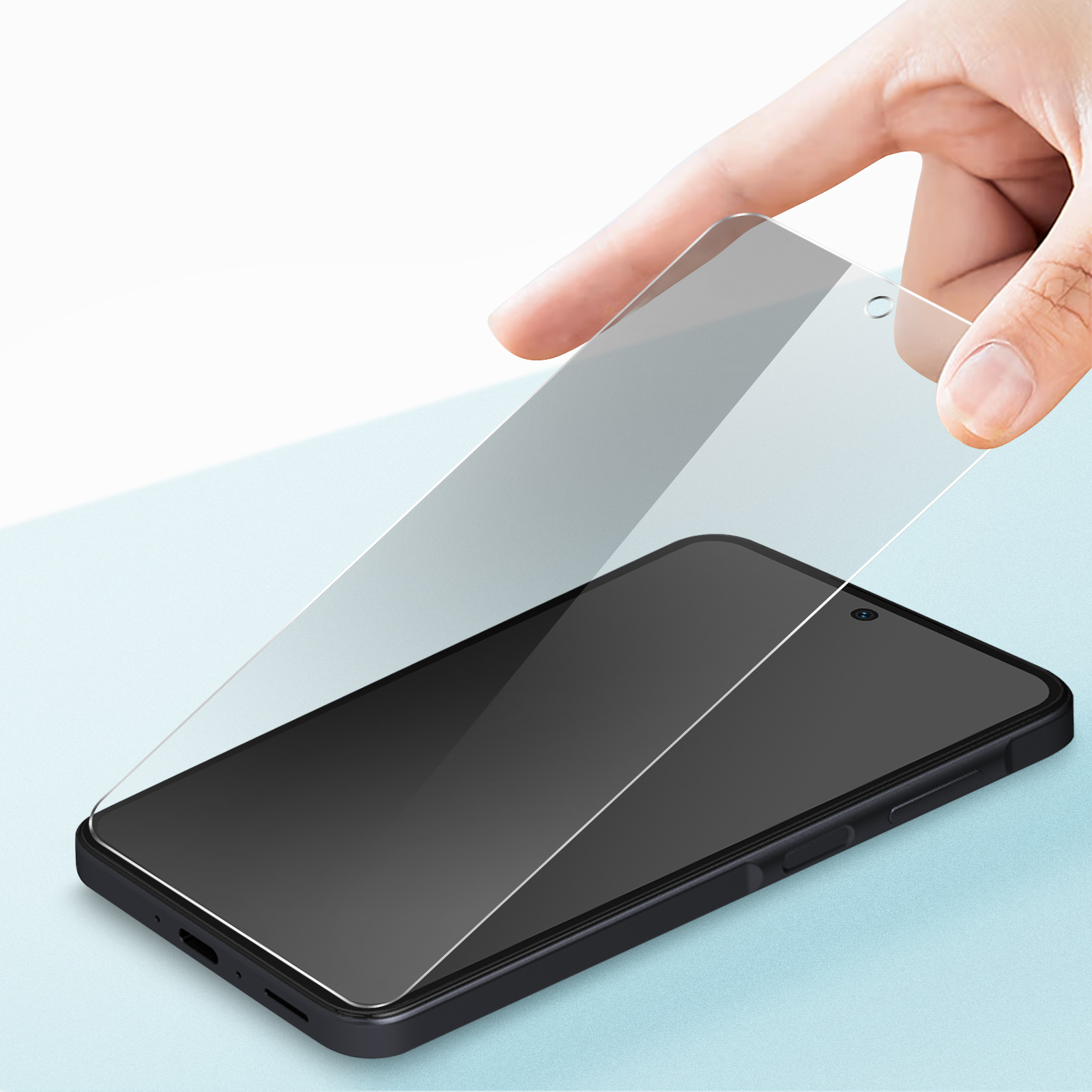 Vetro Temperato DEINODON Per Samsung Galaxy A55 (2 Pezzi) - Protezione 9H Con Installazione Automatica