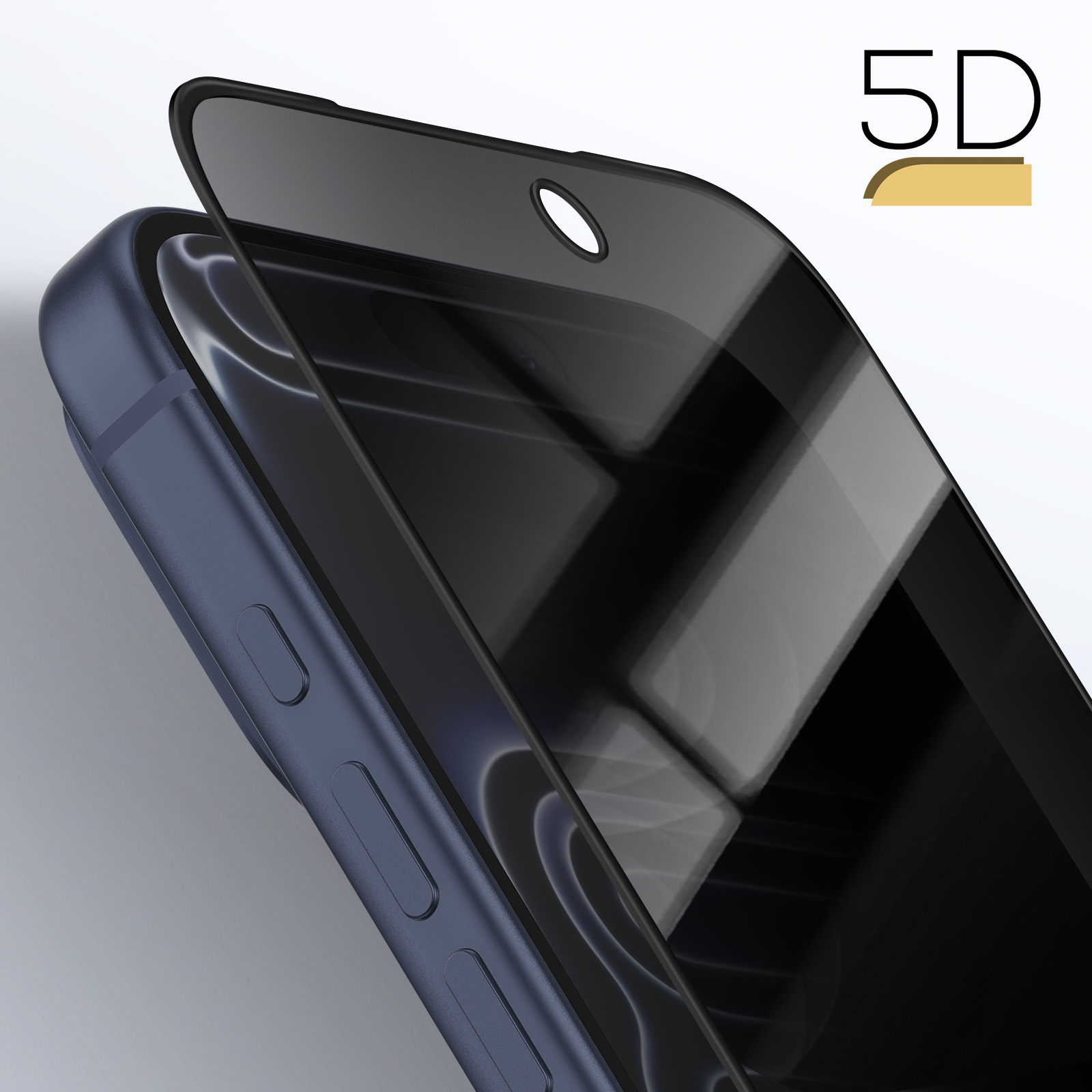 Protection Écran IPhone - Verre Trempé Anti-Espion, Modèles 12 à 17, Noir/Transparent