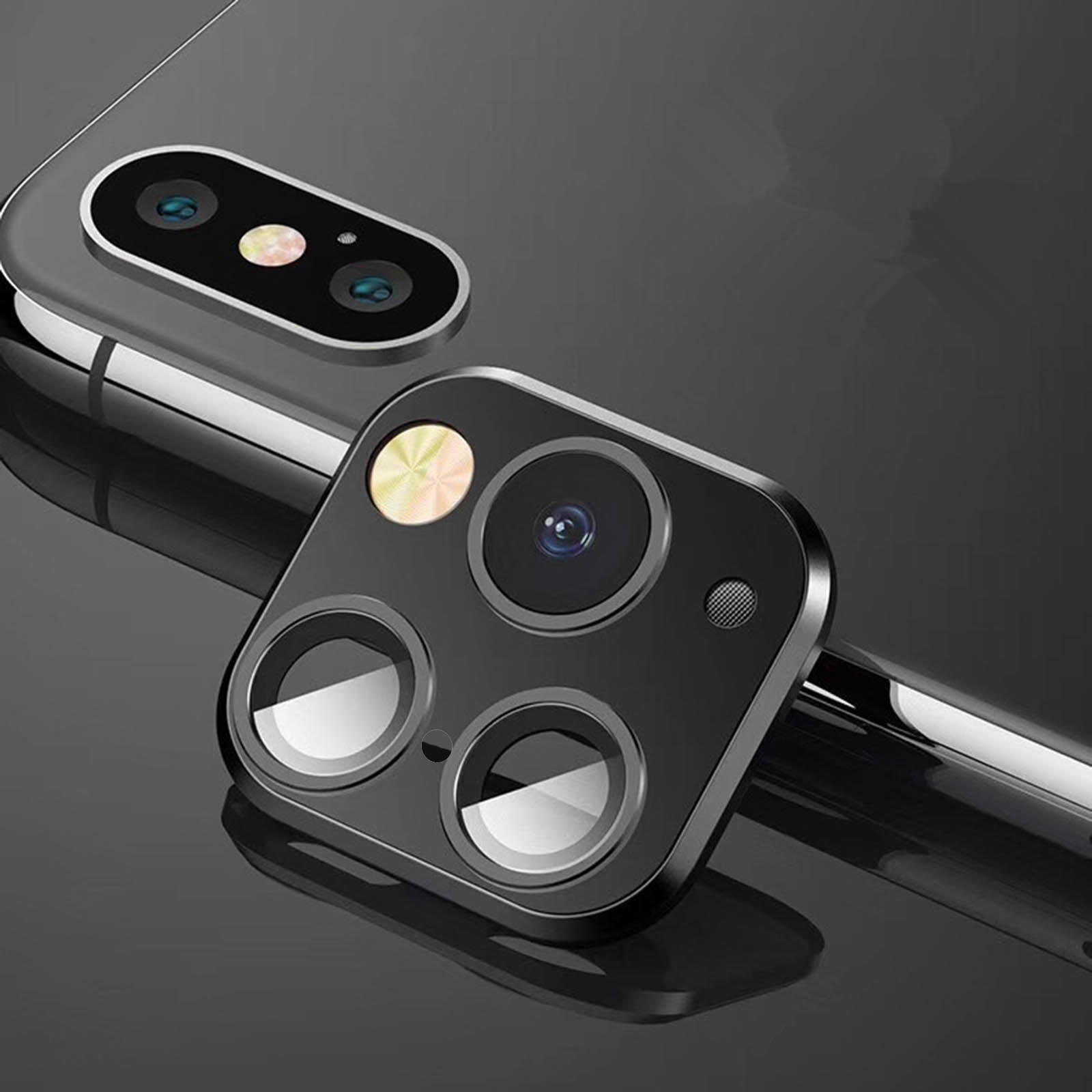 Verre De Protection Pour Lentille Caméra IPhone XS MAX - Adhésif Inclus - Neuf - GLOBALSTOCK
