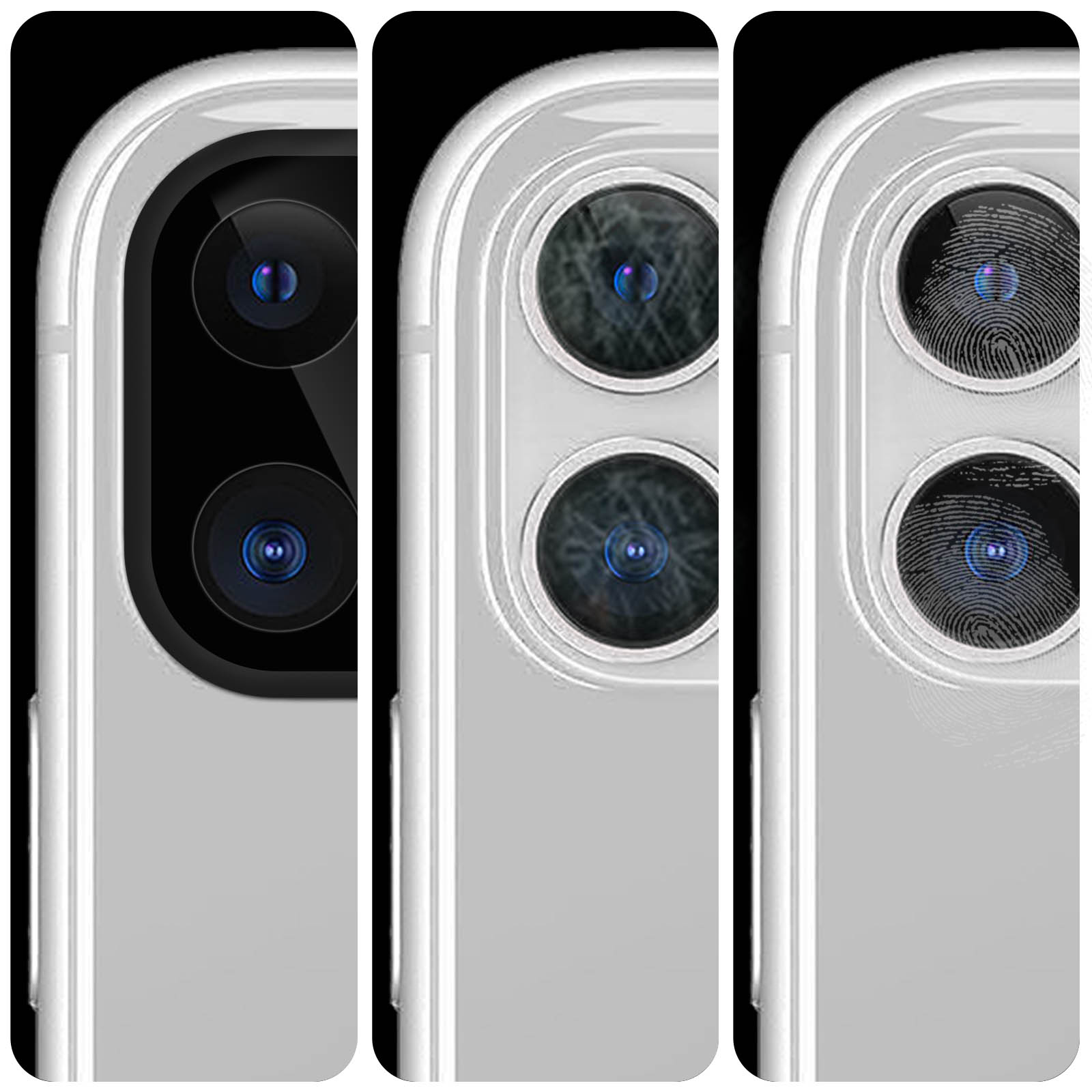 ivoler [4 in 1 Camera Cover Case Compatible with iPhone 14 6.1 with 3 Pack Tempered Glass