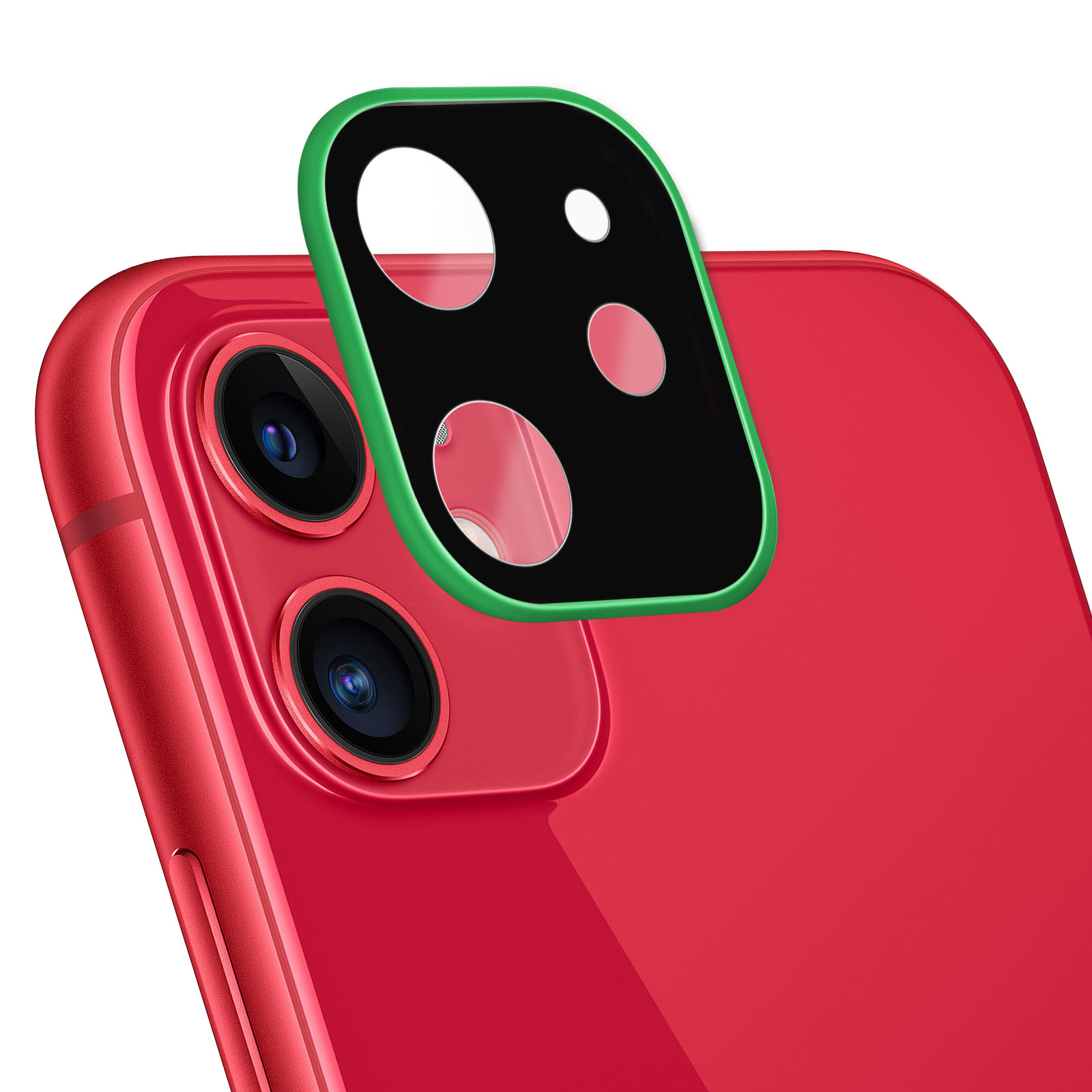 Protezione Lenti Fotocamera In Vetro Temperato MS Per IPhone 11 E 12 Mini, Trasparente