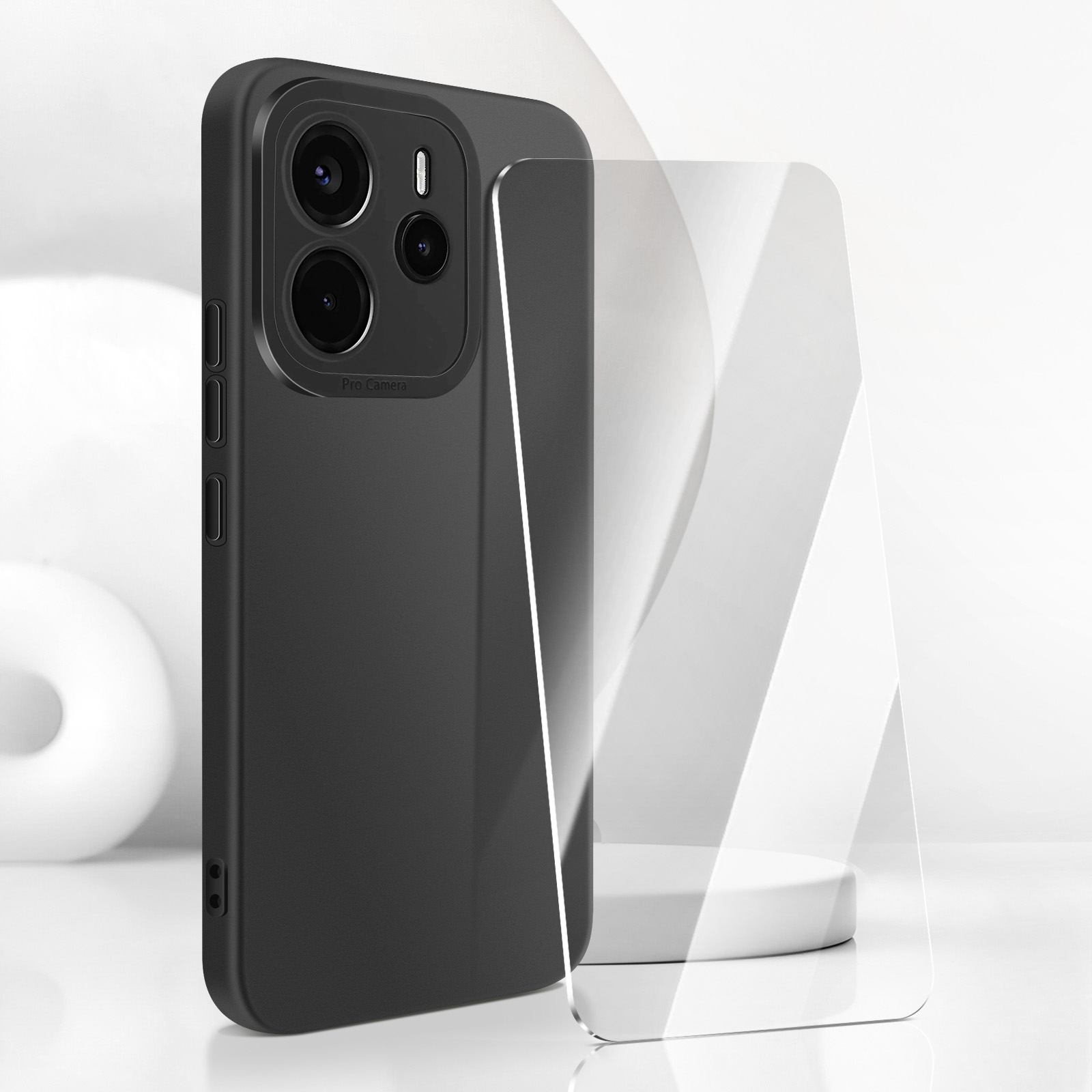 Cover per Xiaomi Redmi Note 14 5G, Custodia con Funzione Stand Slot per Schede Flip Cover Antiurto Portafoglio Cover Compatibile Xiaomi Redmi Note 14 5G luna