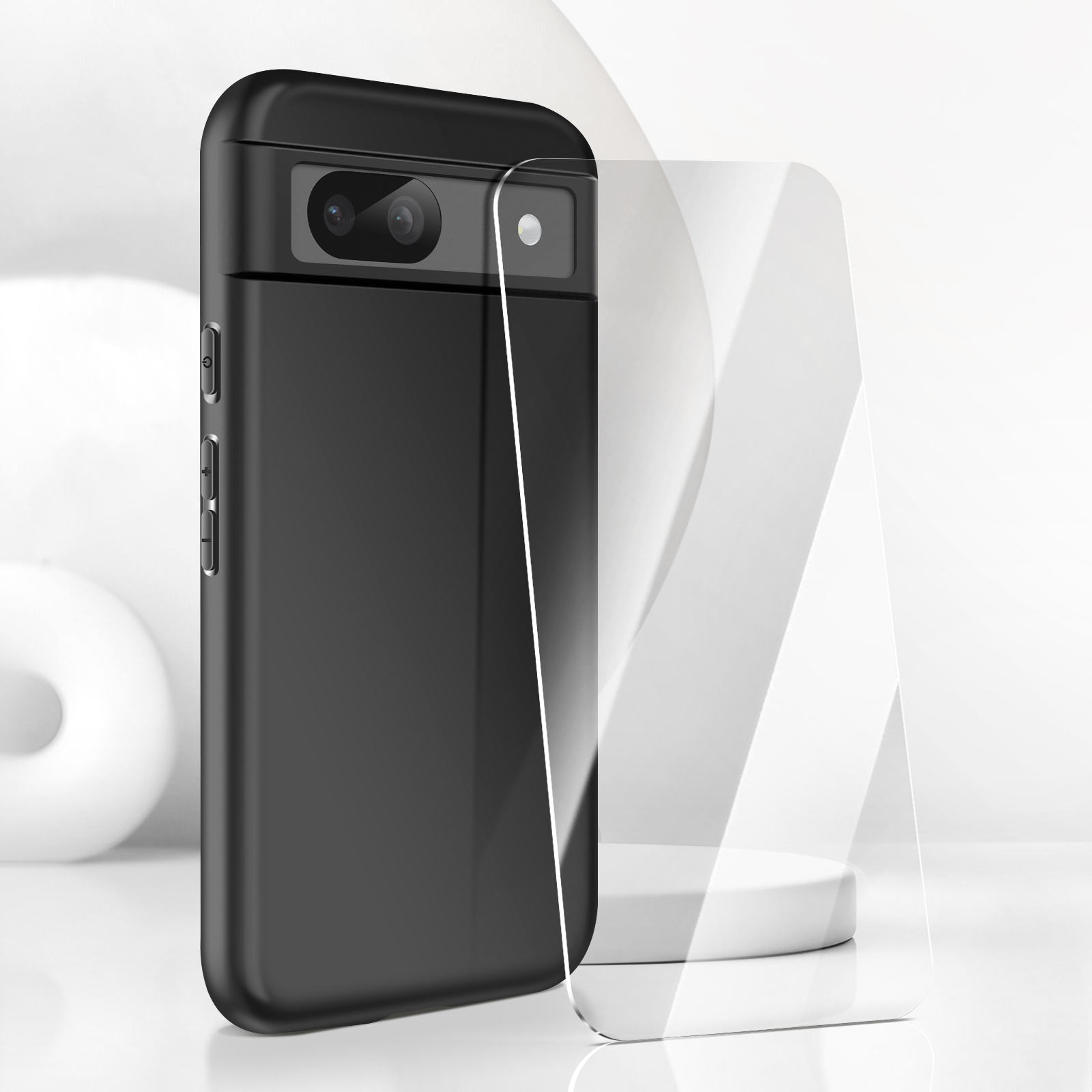 ONEFLOW Liberty Custodia A Portafoglio Per Google Pixel 8a: Pelle PU Marrone Scuro, Con Linguetta Di Estrazione E Fodera In Microfibra - 3
