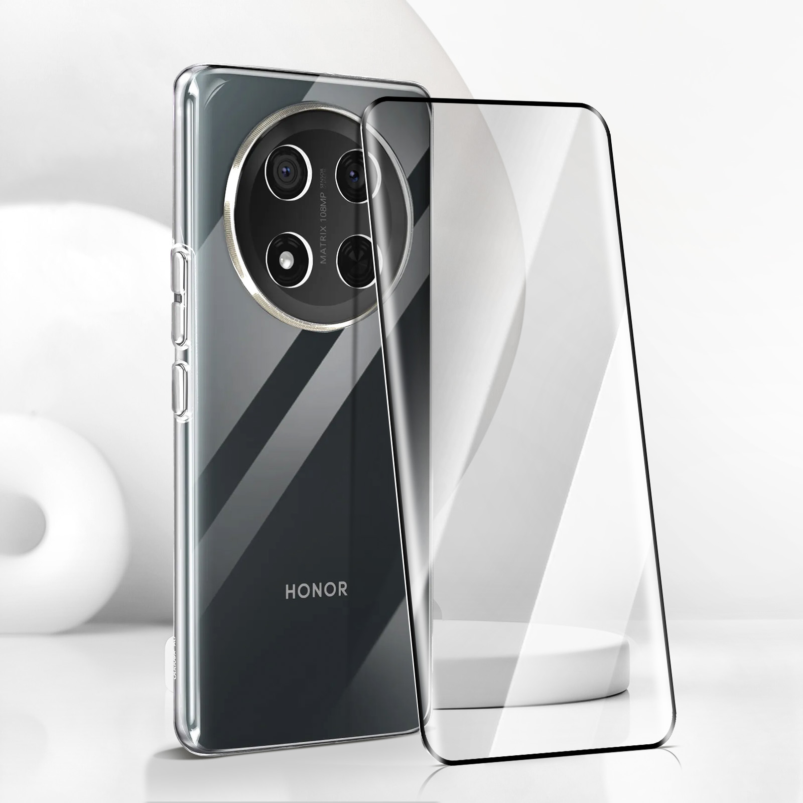 Étui Pour Honor Magic 7 Lite Clapet Miroir Support Noir à Prix