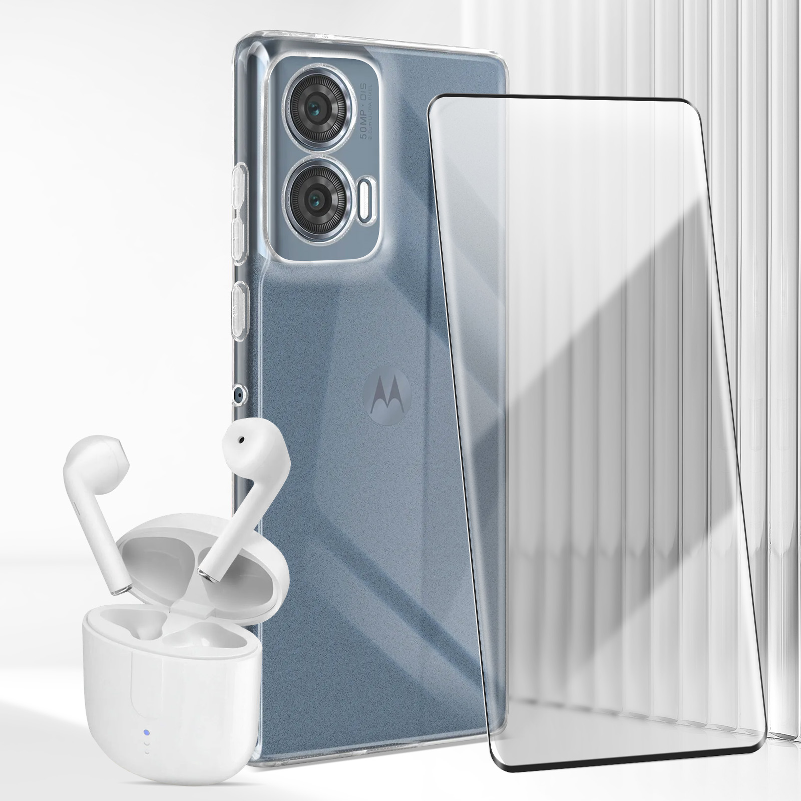 Coque TPU Transparente Anti-choc Pour Motorola Edge 50 Fusion - Housse Silicone Clip - Neuf