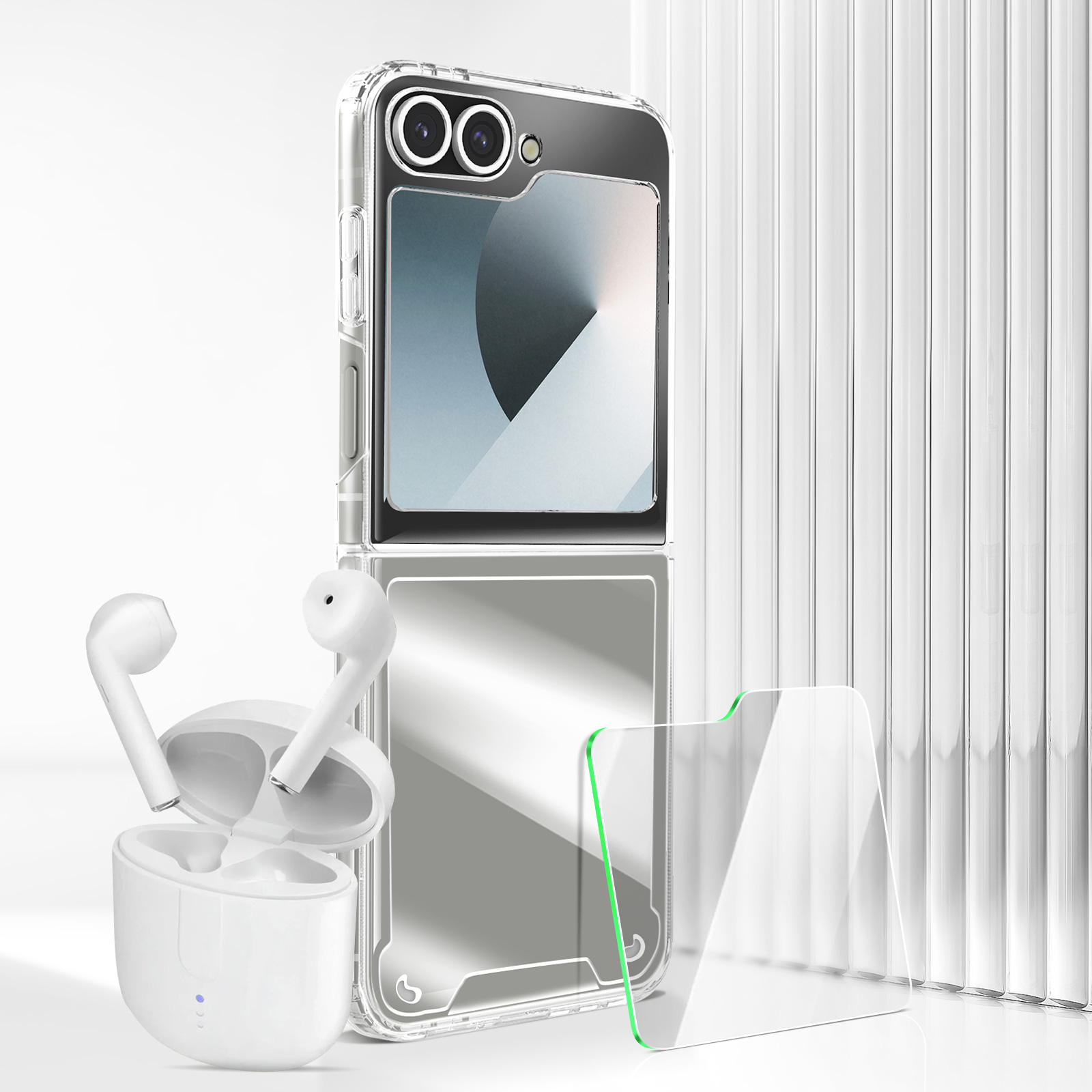 NEWTOP Cover Portafoglio Con Magnetica Per IPhone 6 E 6S – Custodia Libro In Similpelle Con Slot Per Carte E Supporto Stand, Bianco