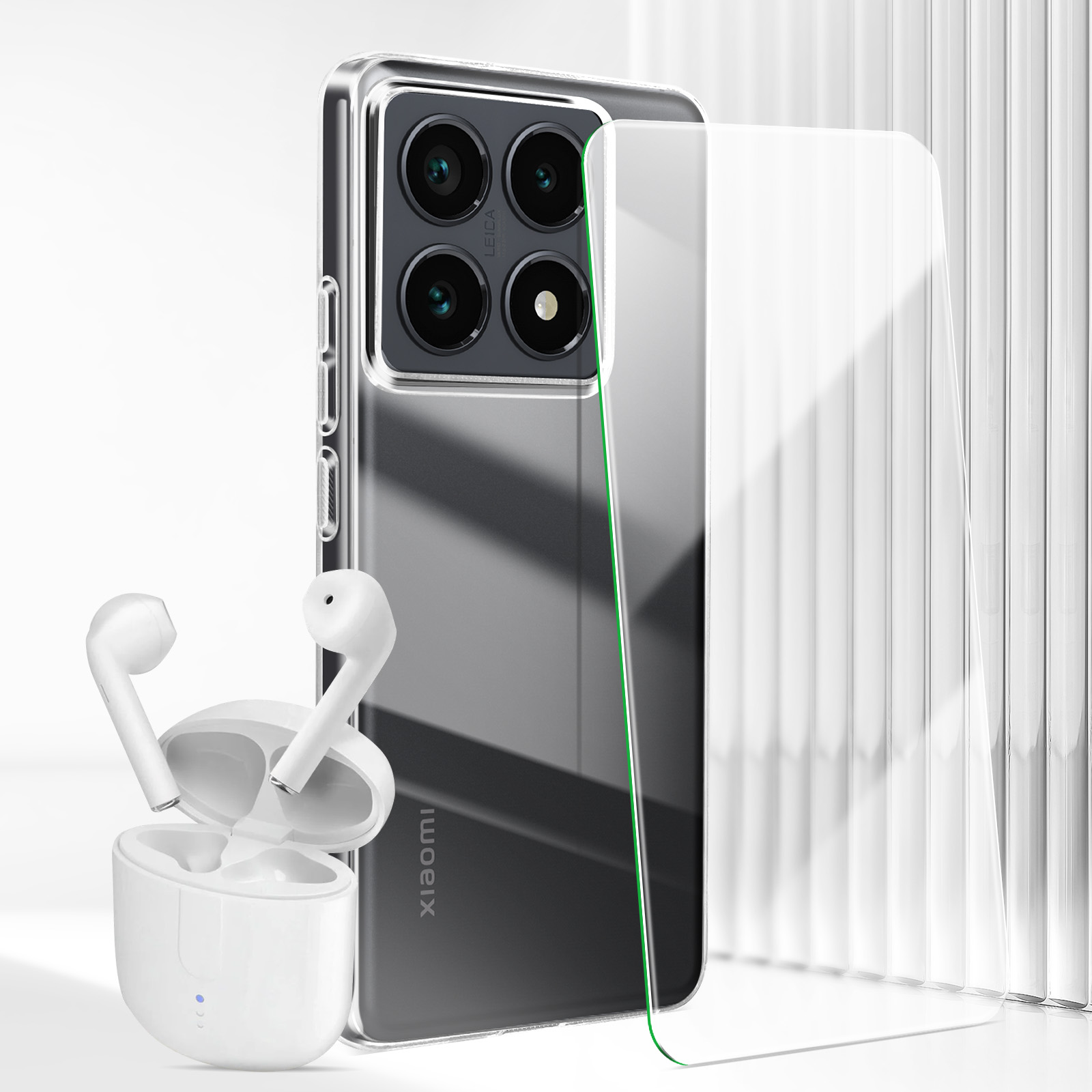 LiiLaa Pellicola protettiva per Xiaomi 14T / 14 T Pro, 2 pellicole protettive in vetro temperato anti-spy, antigraffio, durezza 9H, protezione privacy