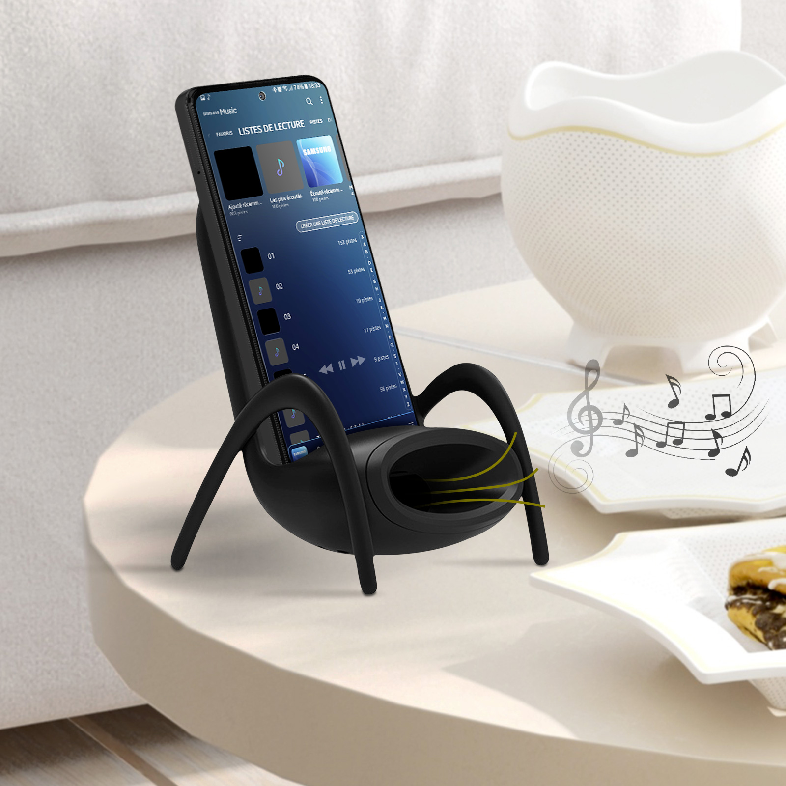 Mini Support Chargeur Magnétique Sans Fil - Charge Rapide, Stable, Avec Diffuseur D'aromathérapie - Idéal Pour Téléphone Portable - 10