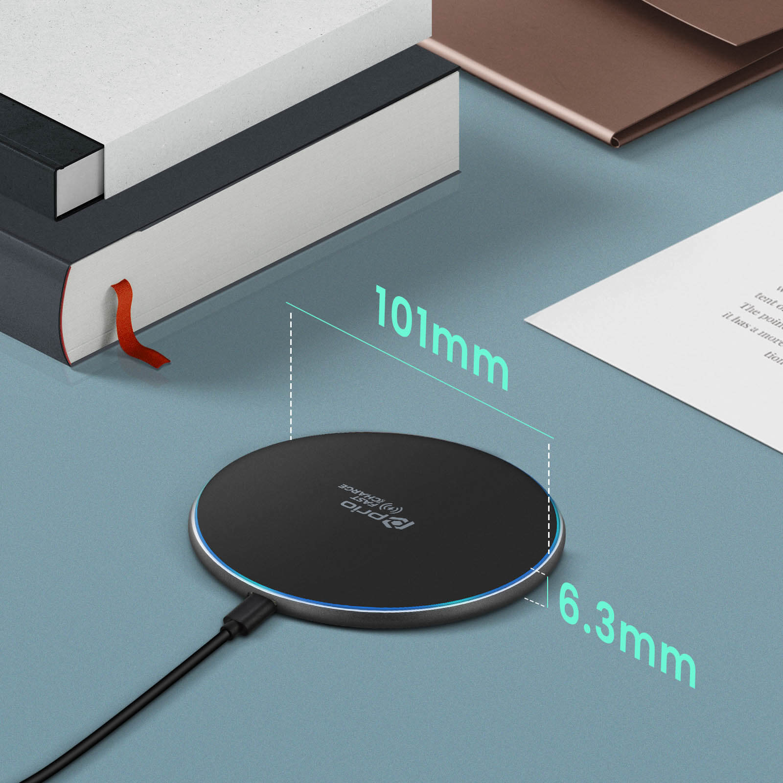 Chargeur Sans Fil Magnétique Pliable 3 En 1 15 W – Support De Charge Rapide USB-C Pour IPhone, IWatch, Airpods Et Samsung, Noir | Leroy Merlin