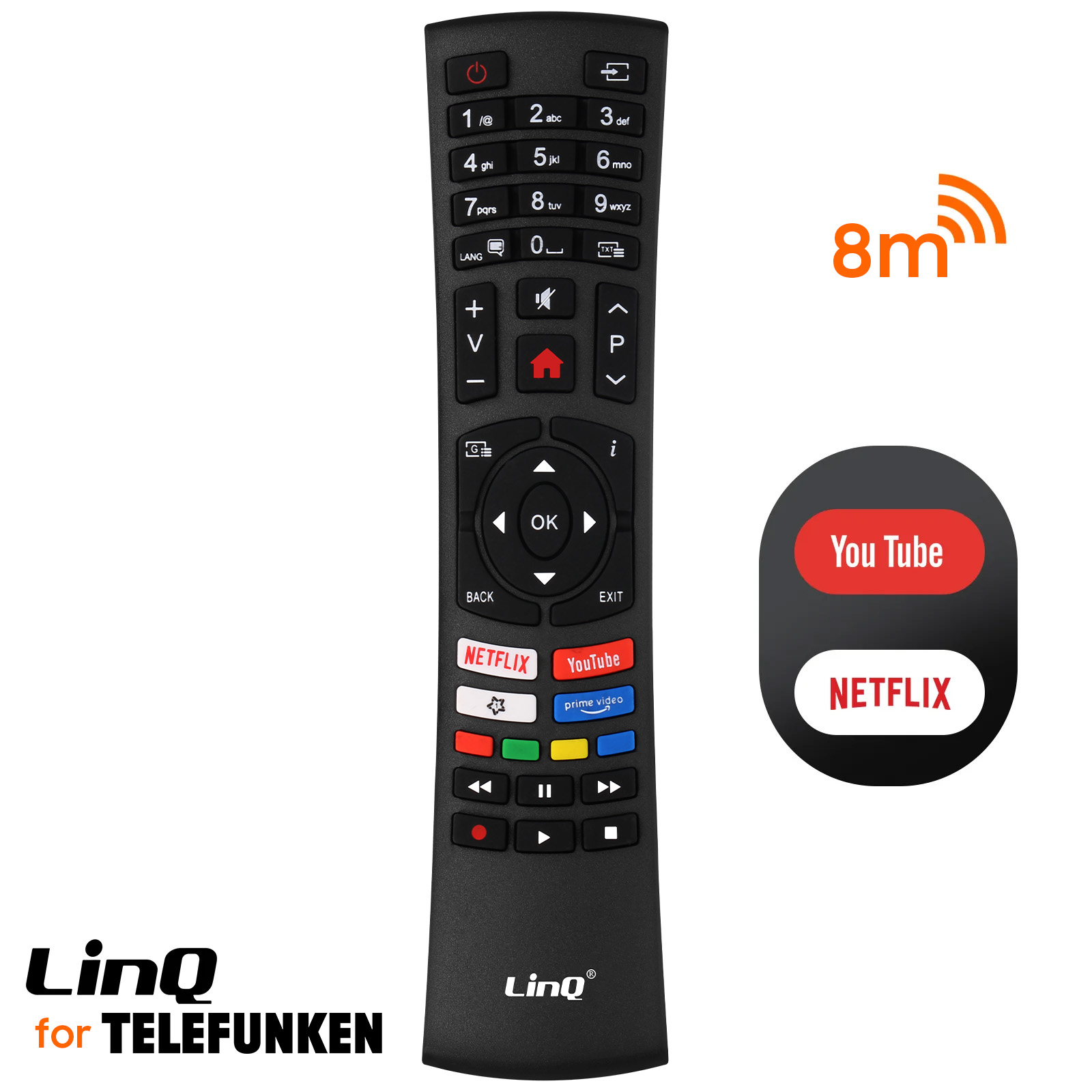 Telecomando Originale Telefunken Per TV, Con Tasto Netflix, Compatibile Modelli Selezionati - 3
