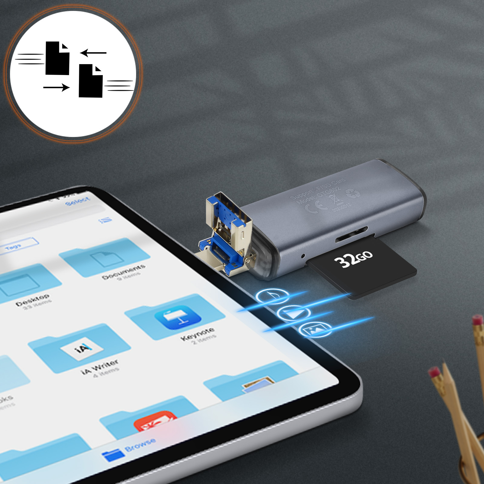 Lettore di schede SD per iPhone 14 13 Lightning a USB Micro TF cavo di ricarica adattatore OTG per Apple fotocamera mouse tastiera visualizzatore di memoria Flash Drive Stick Cord Converter Accessori