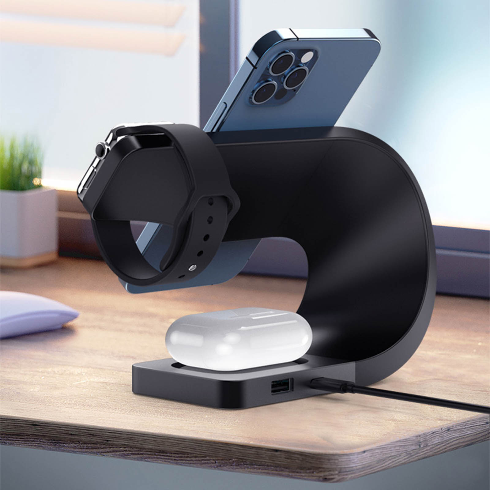 Il Set Di Ricarica Wireless Da Viaggio ESR 3-in-1 Integra Un Caricatore - Foto 8